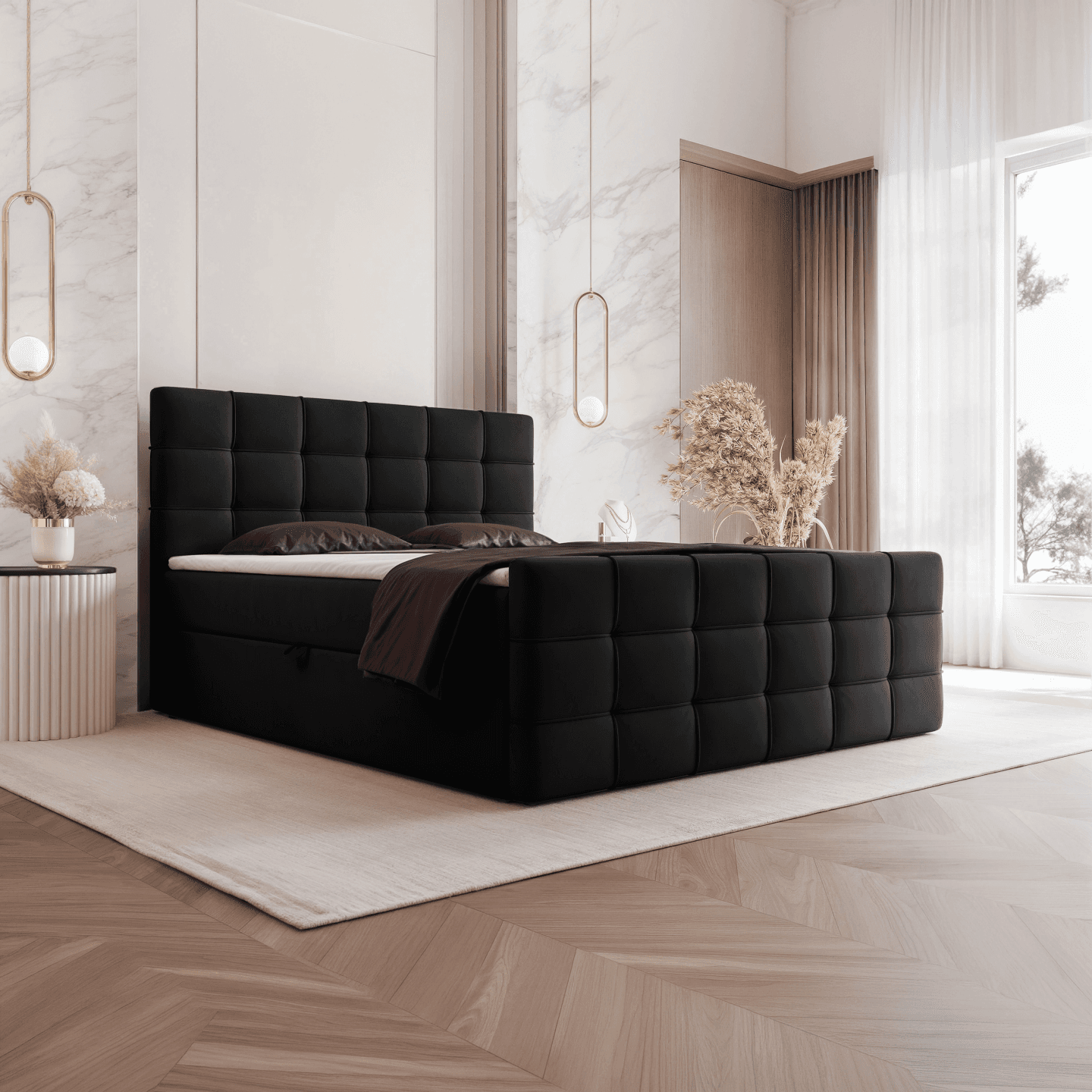 Łóżko kontynentalne Elvo