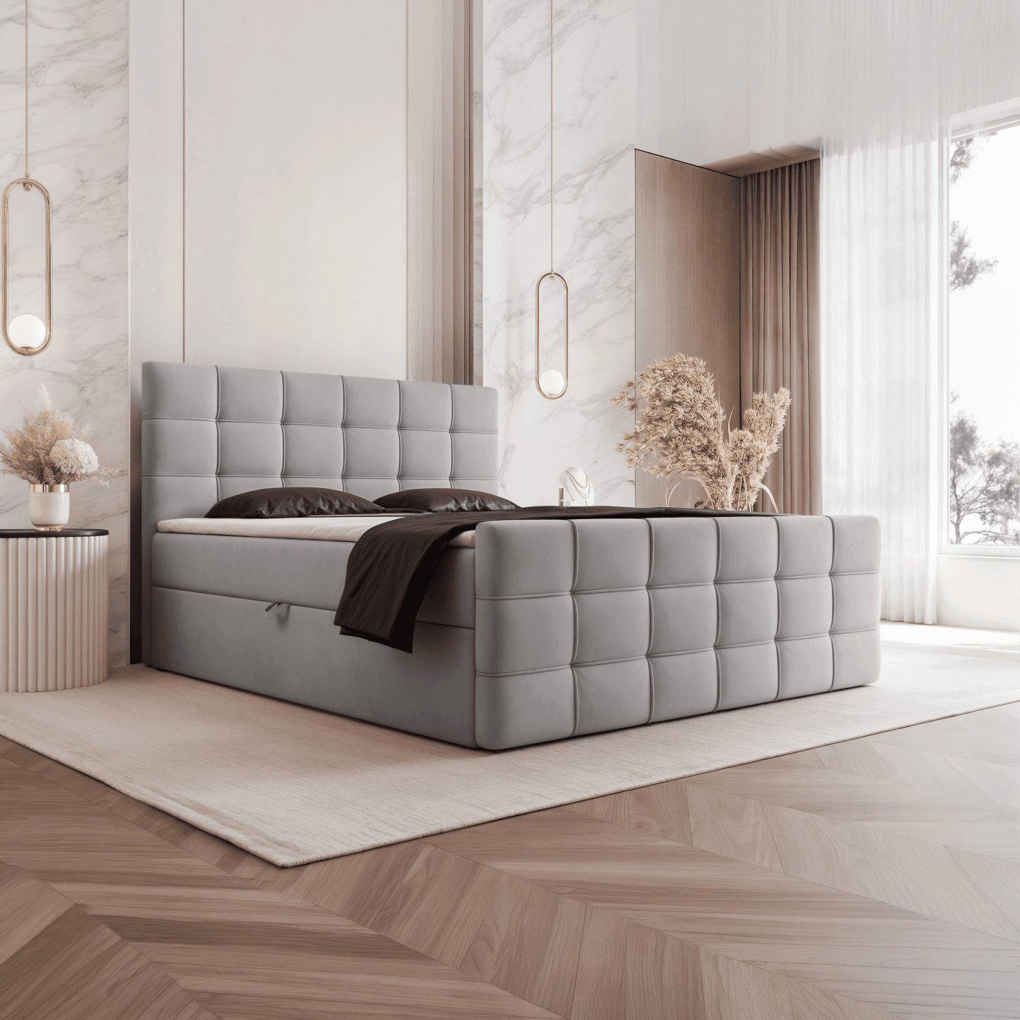 Łóżko kontynentalne Elvo