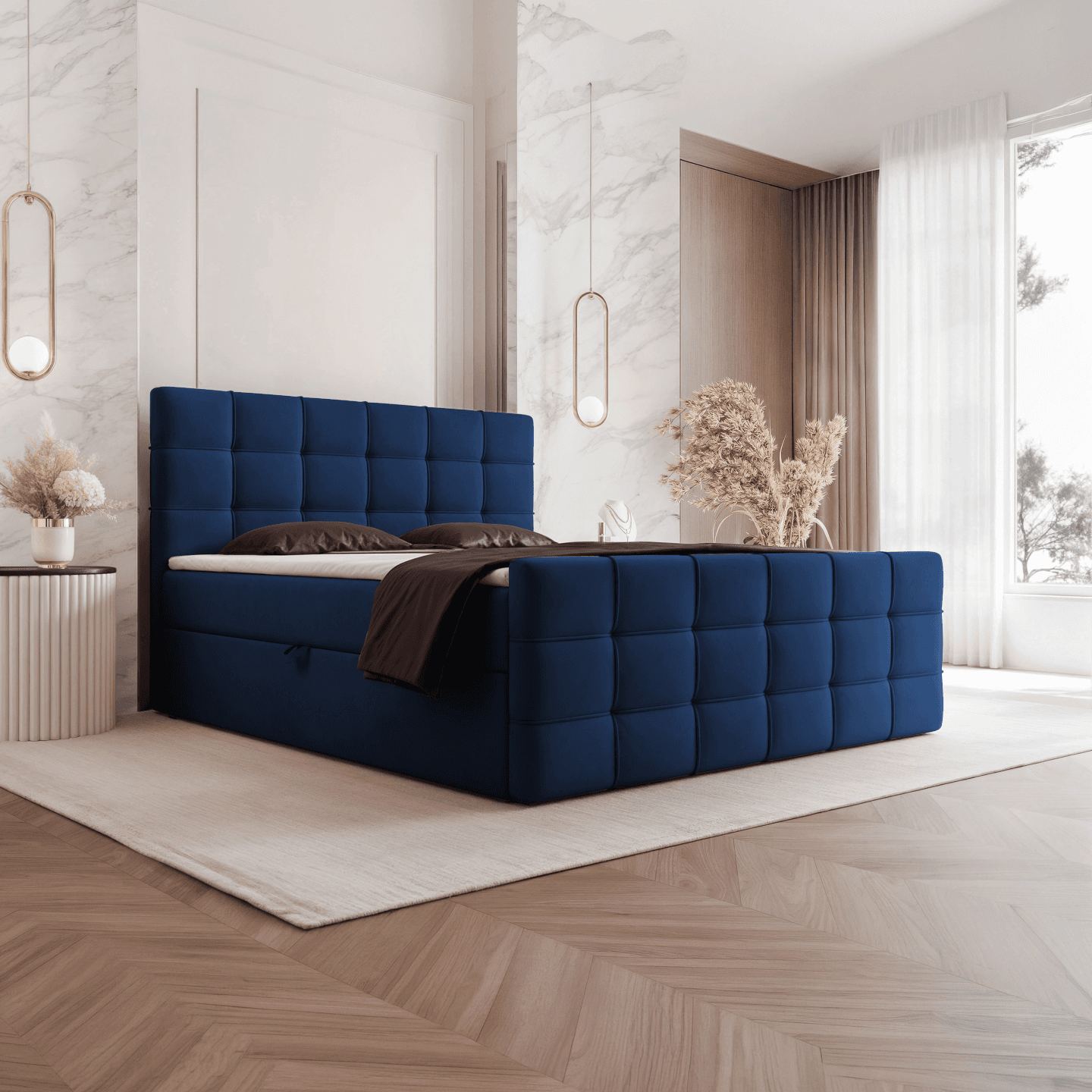 Łóżko kontynentalne Elvo