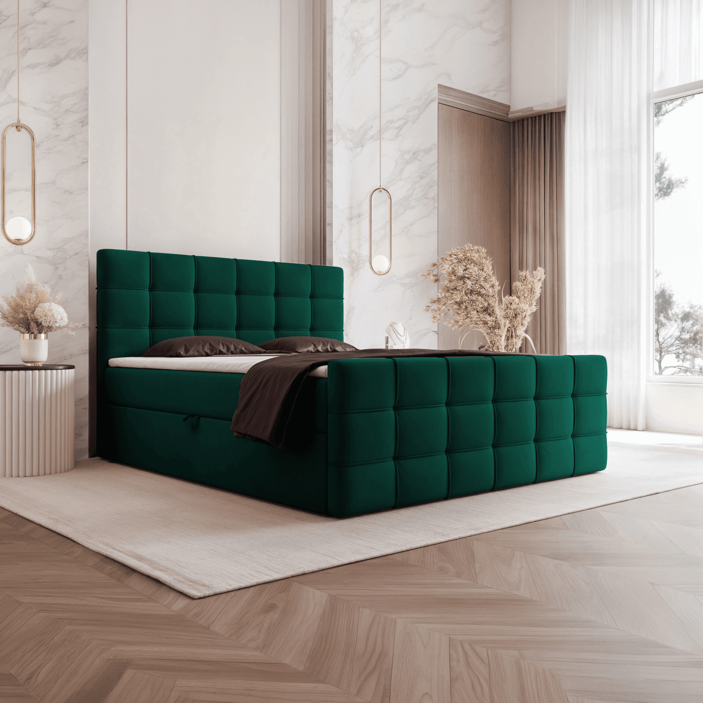 Łóżko kontynentalne Elvo