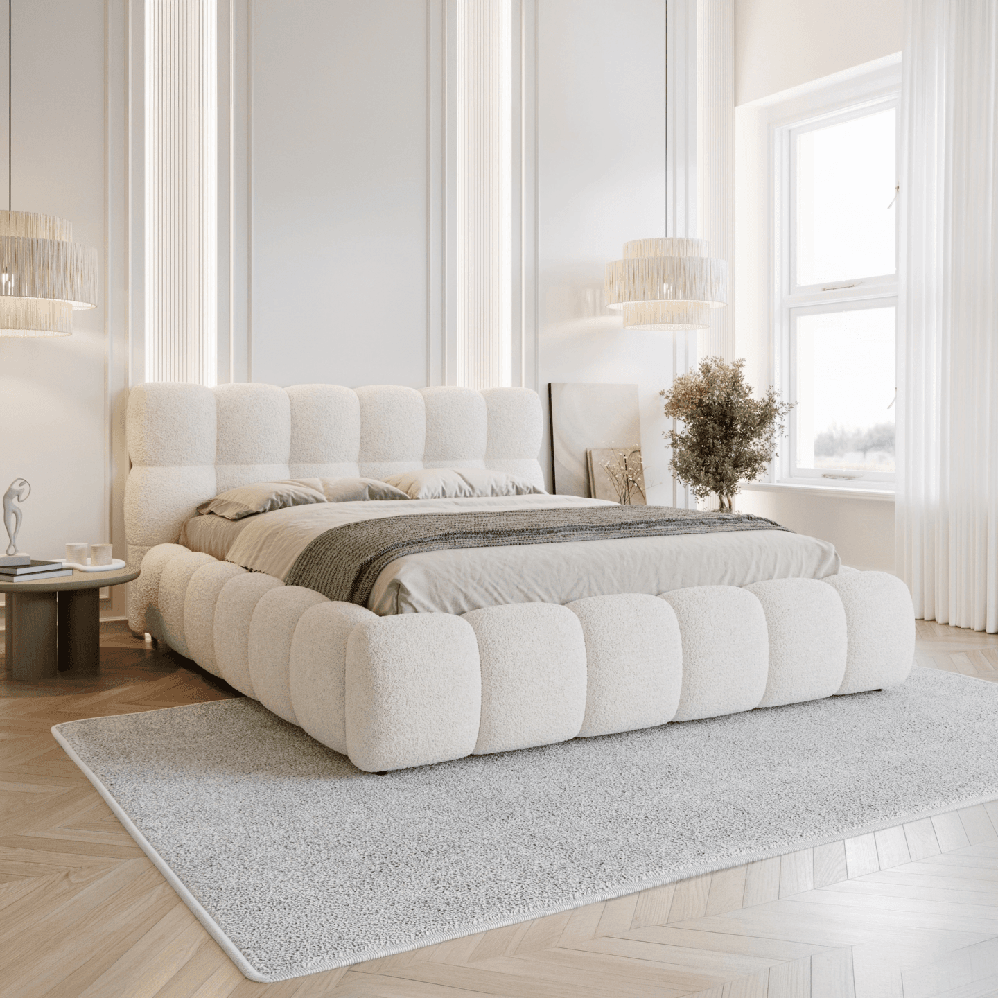 Łóżko tapicerowane Bubble - zdjęcie 2