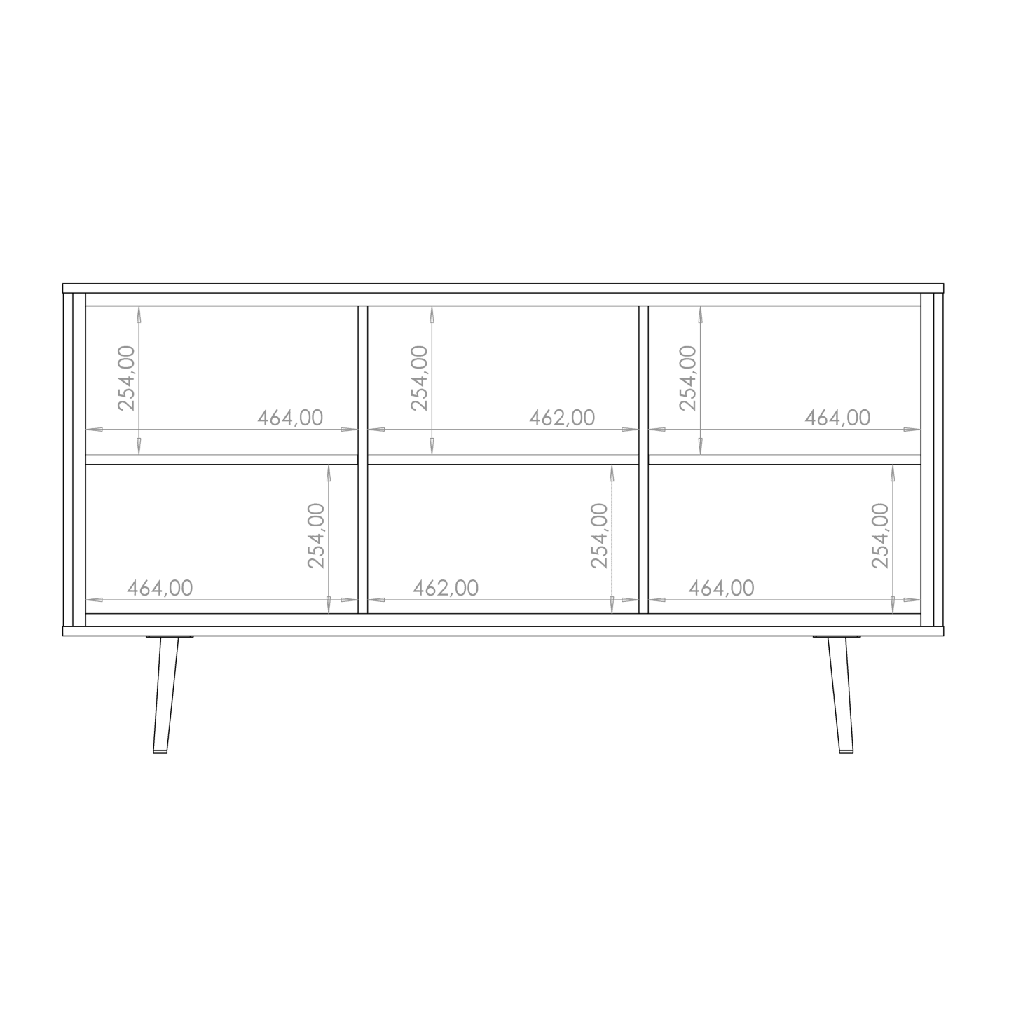 Komoda Fiore 150 cm Czarny grafit + złote wstawki