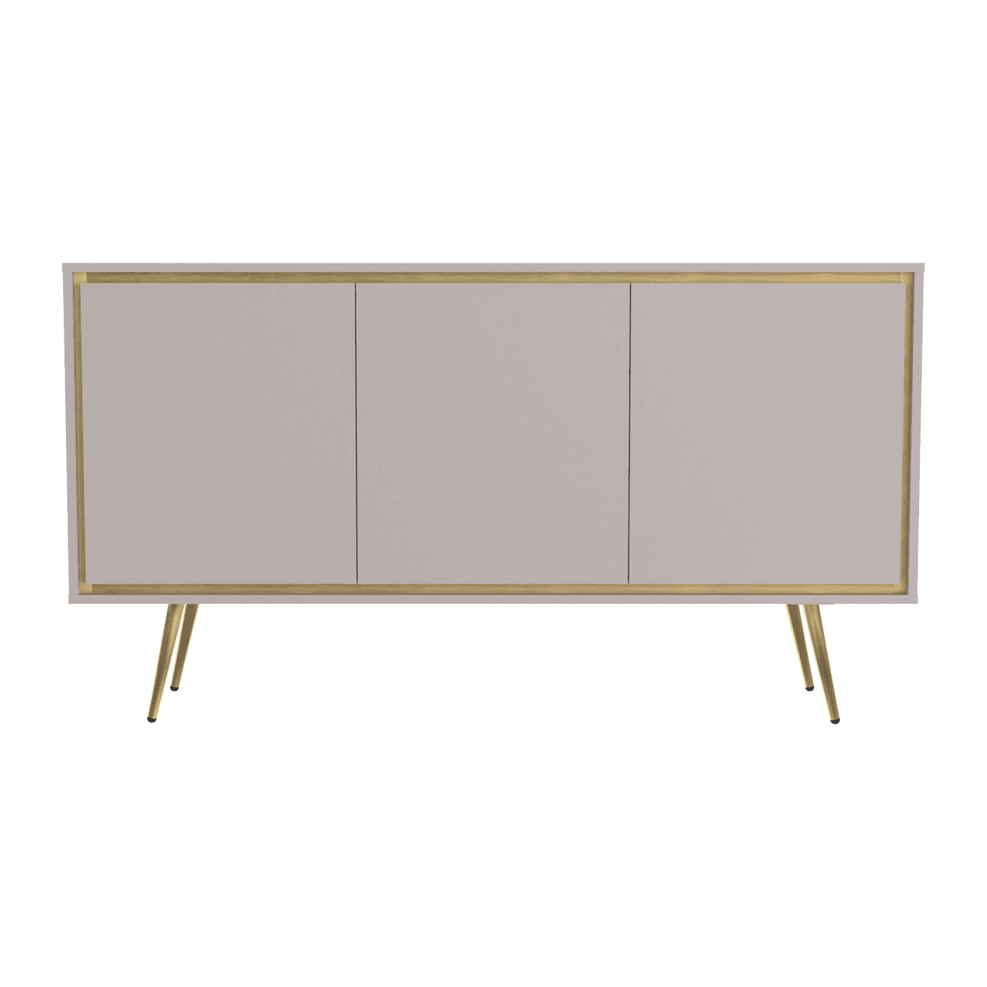 Komoda Fiore 150 cm Kaszmir + złote wstawki