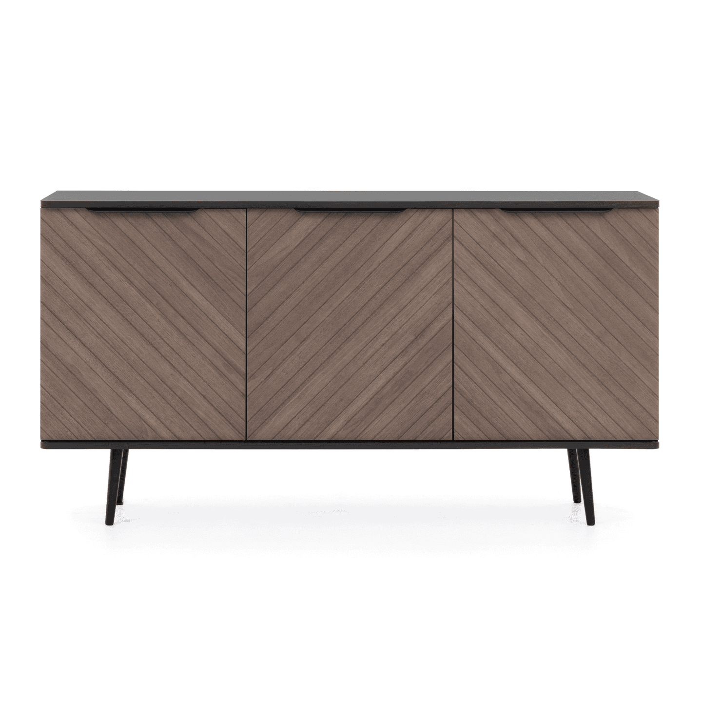 Komoda Mokka 150 cm Grafit + Orzech