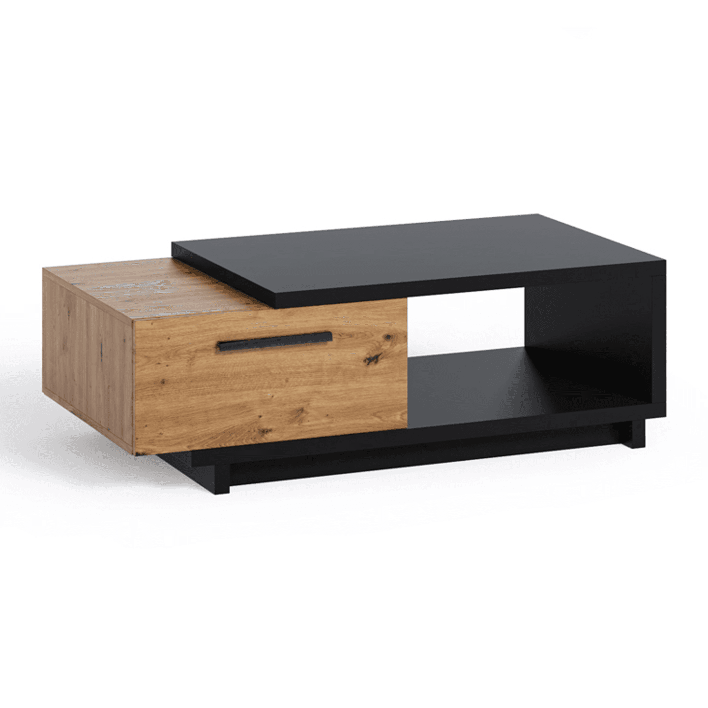 Stolik kawowy Vilo 120 cm Dąb artisan + czarny mat