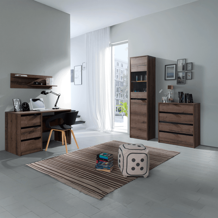 Półka wisząca WOODY 100 cm Dąb monastery - zdjęcie 2