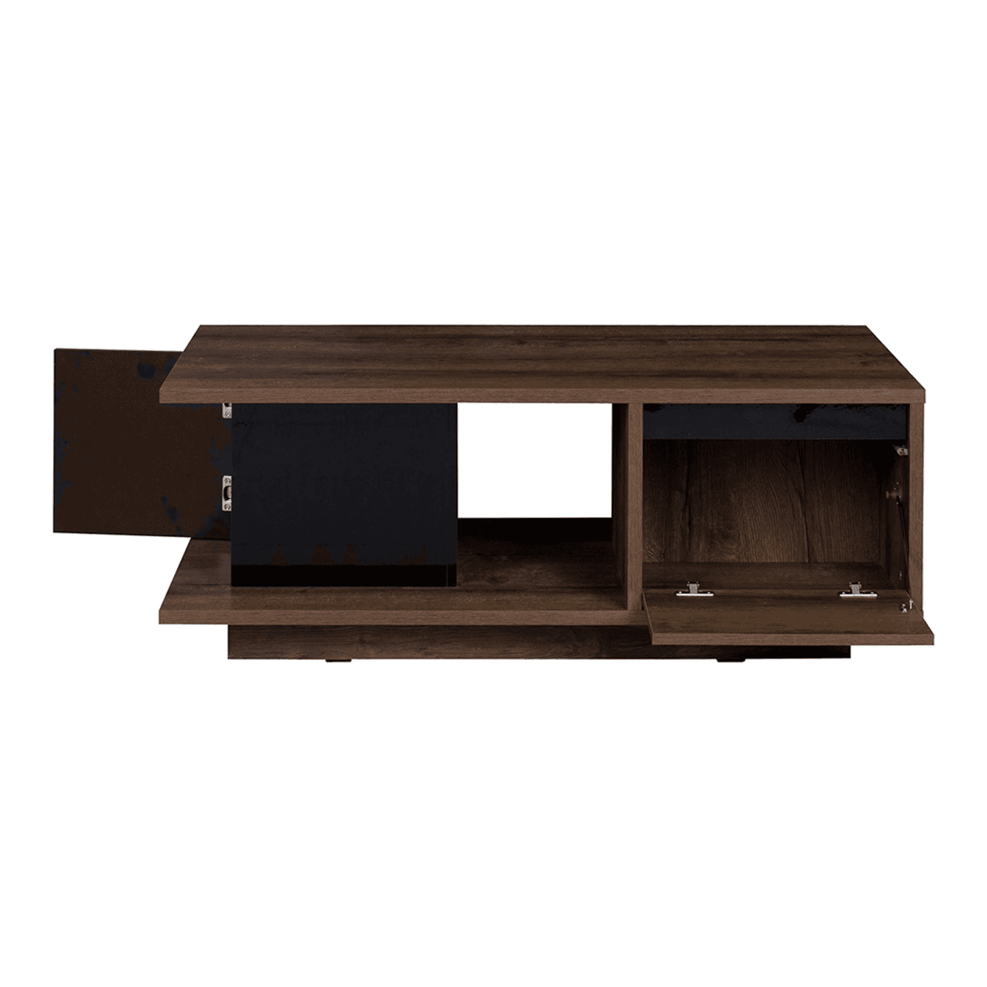 Ława Woody 120 cm Dąb Monastery + czarny połysk