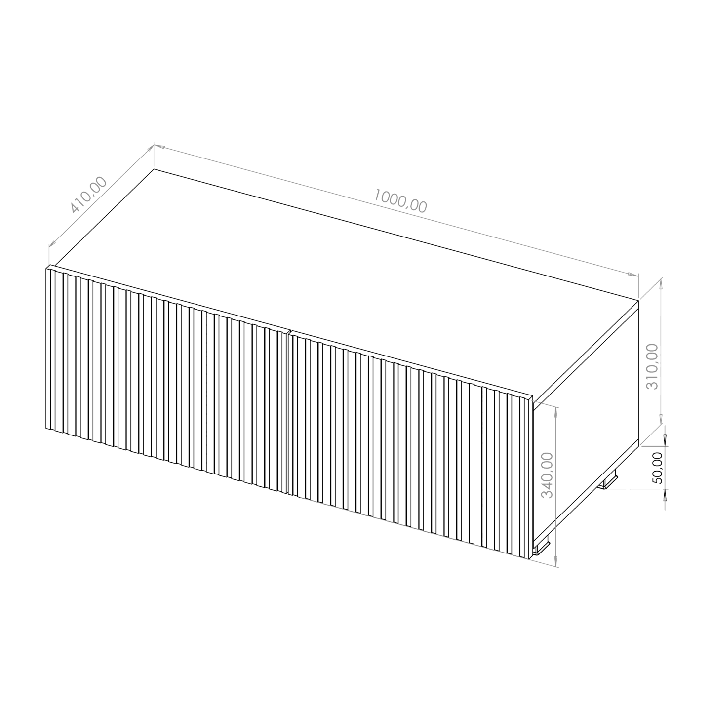 Szafka RTV Lio 100 cm Kaszmir