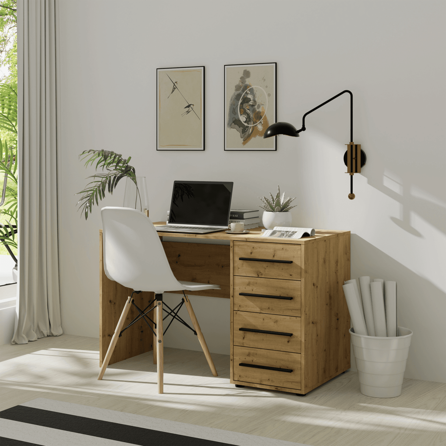 Biurko Ones 120 cm Dąb artisan