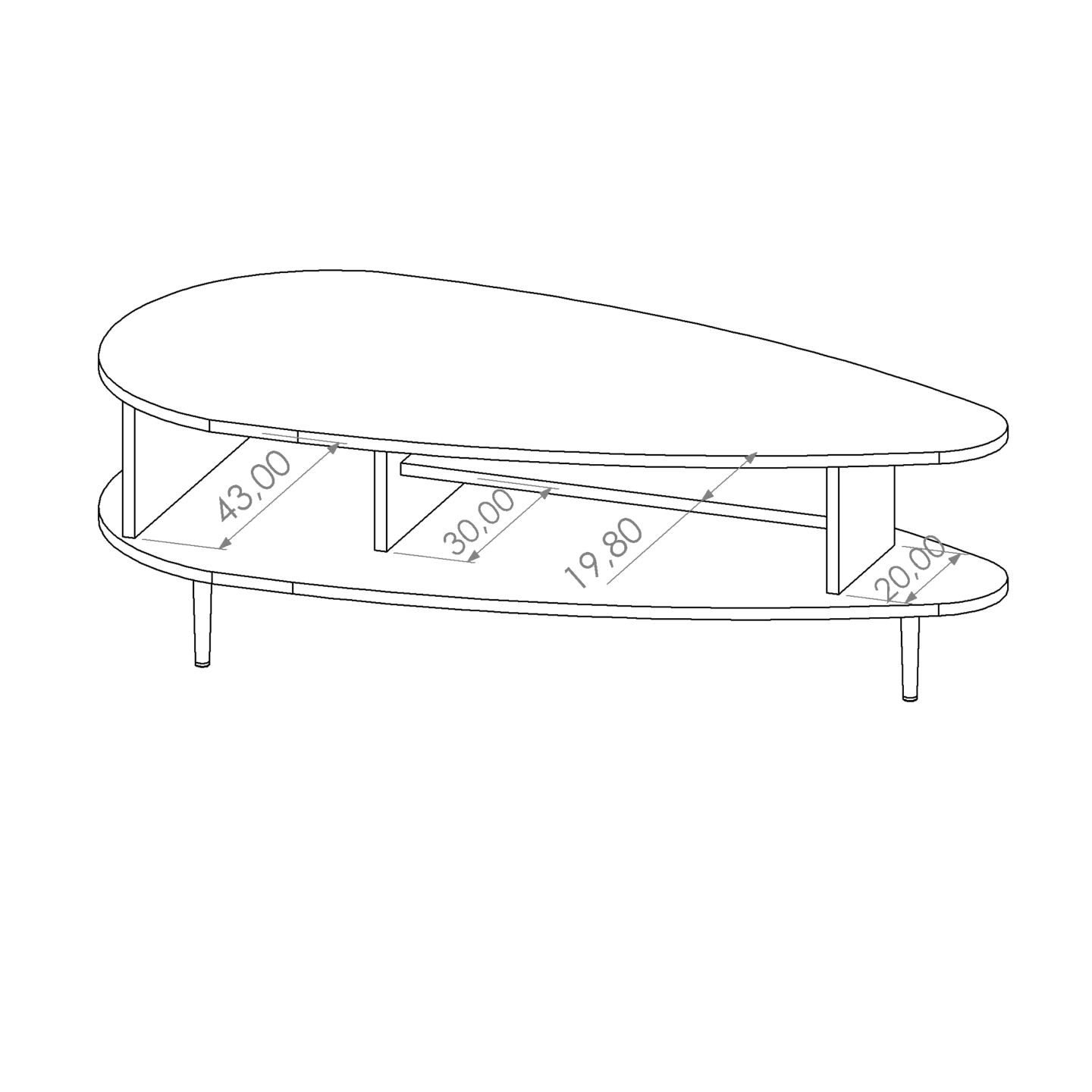 Ława Rino 120 cm Brandy Castello