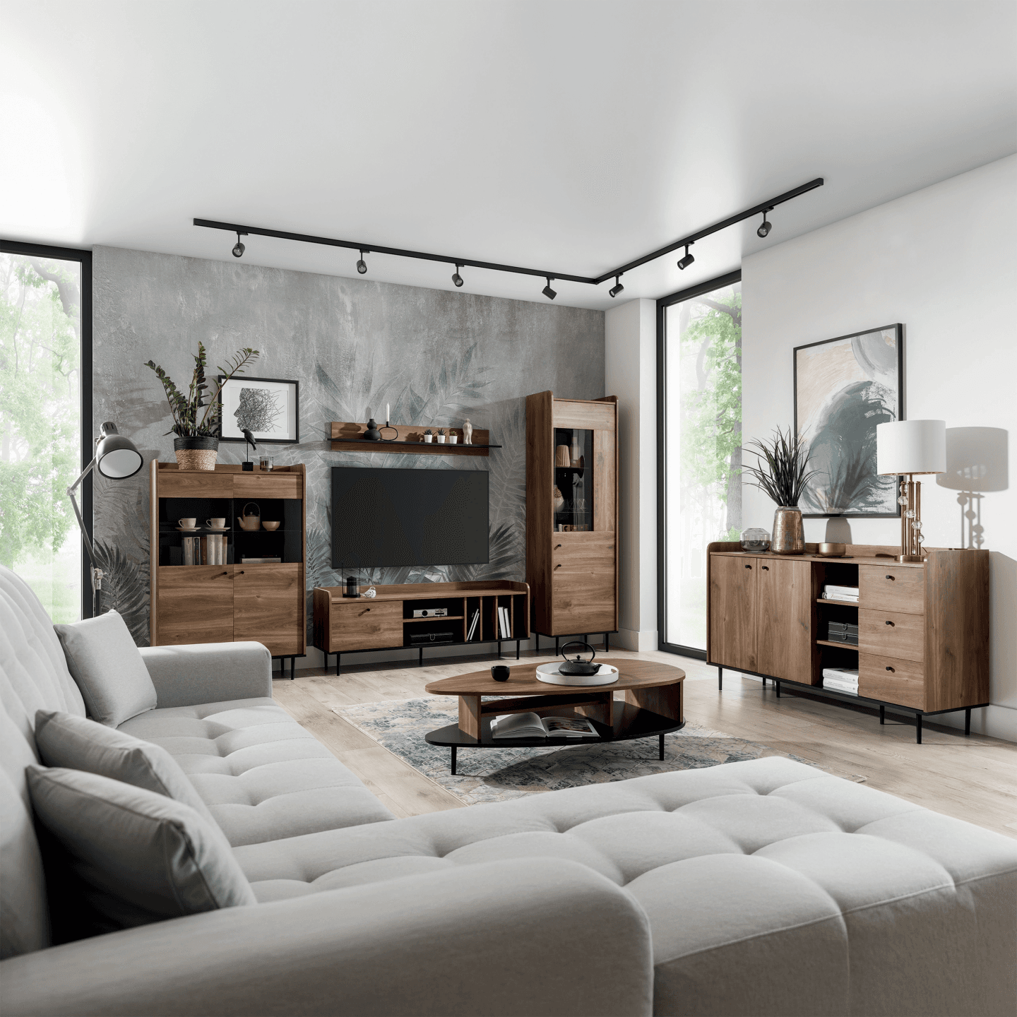 Półka wisząca Rino 135 cm Brandy Castello