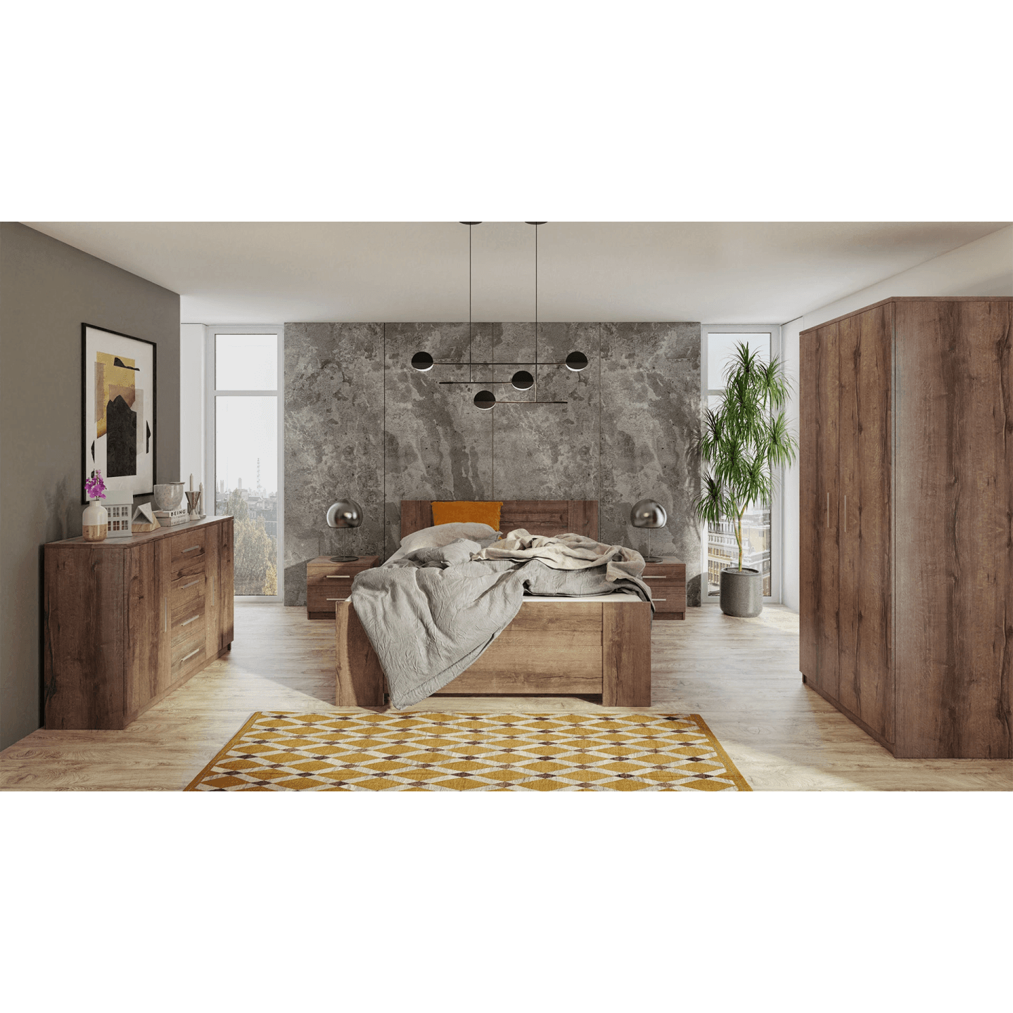 Szafa uchylna Neve 90 cm Dąb Monastery - zdjęcie 2