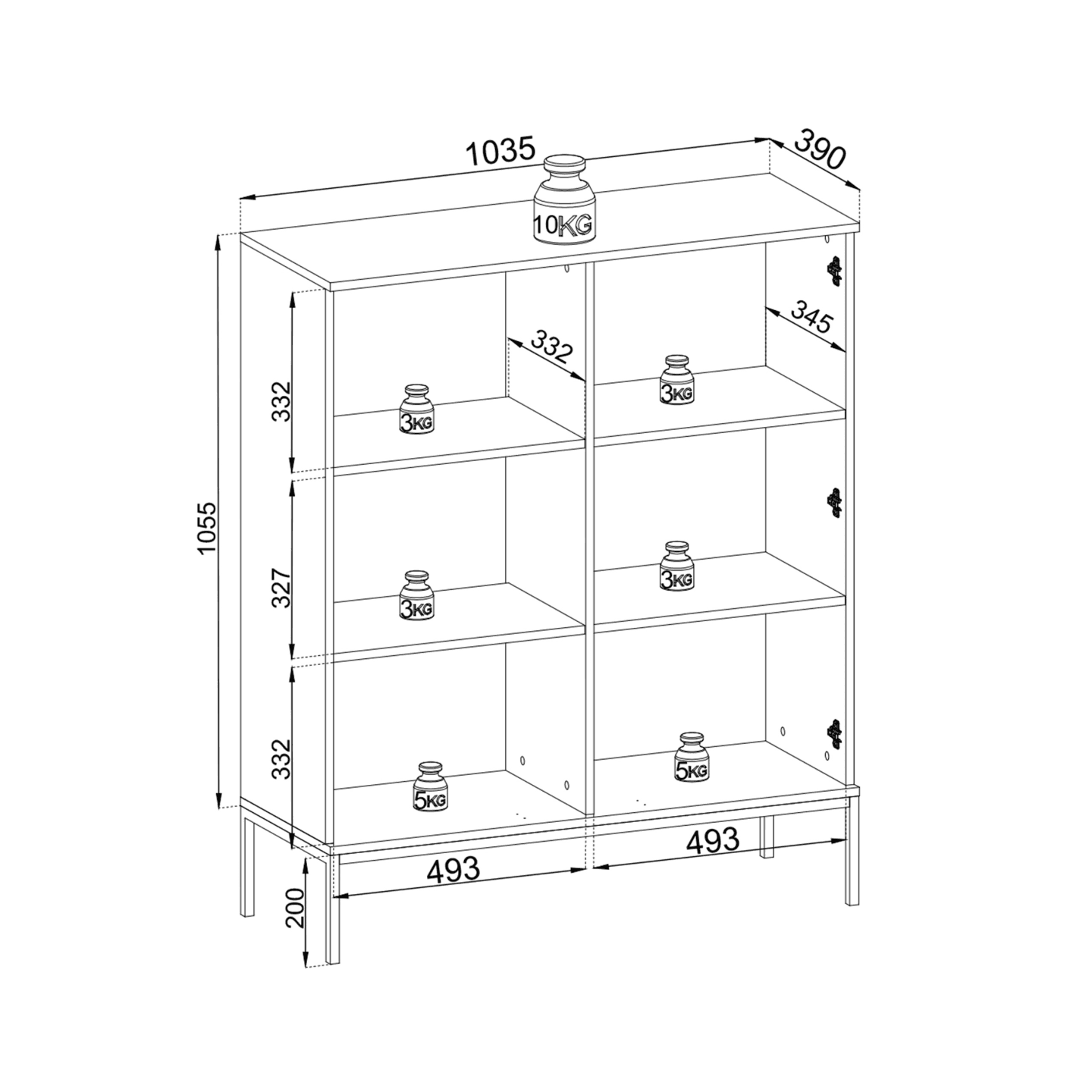 Witryna Royal WT104 Kaszmir