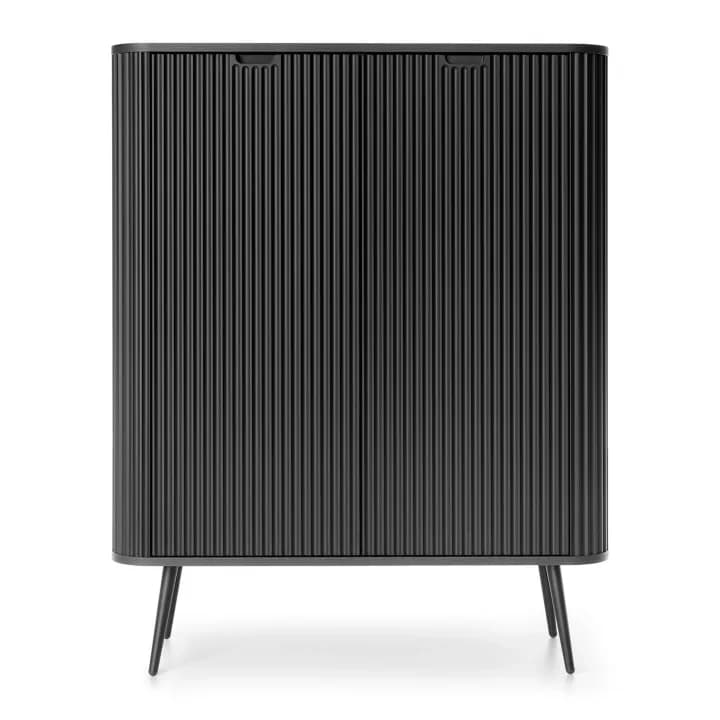 Komoda Nole 103 cm czarna + czarne nogi