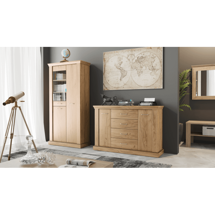 Witryna Renova 67 cm Kraft Złoty - zdjęcie 2