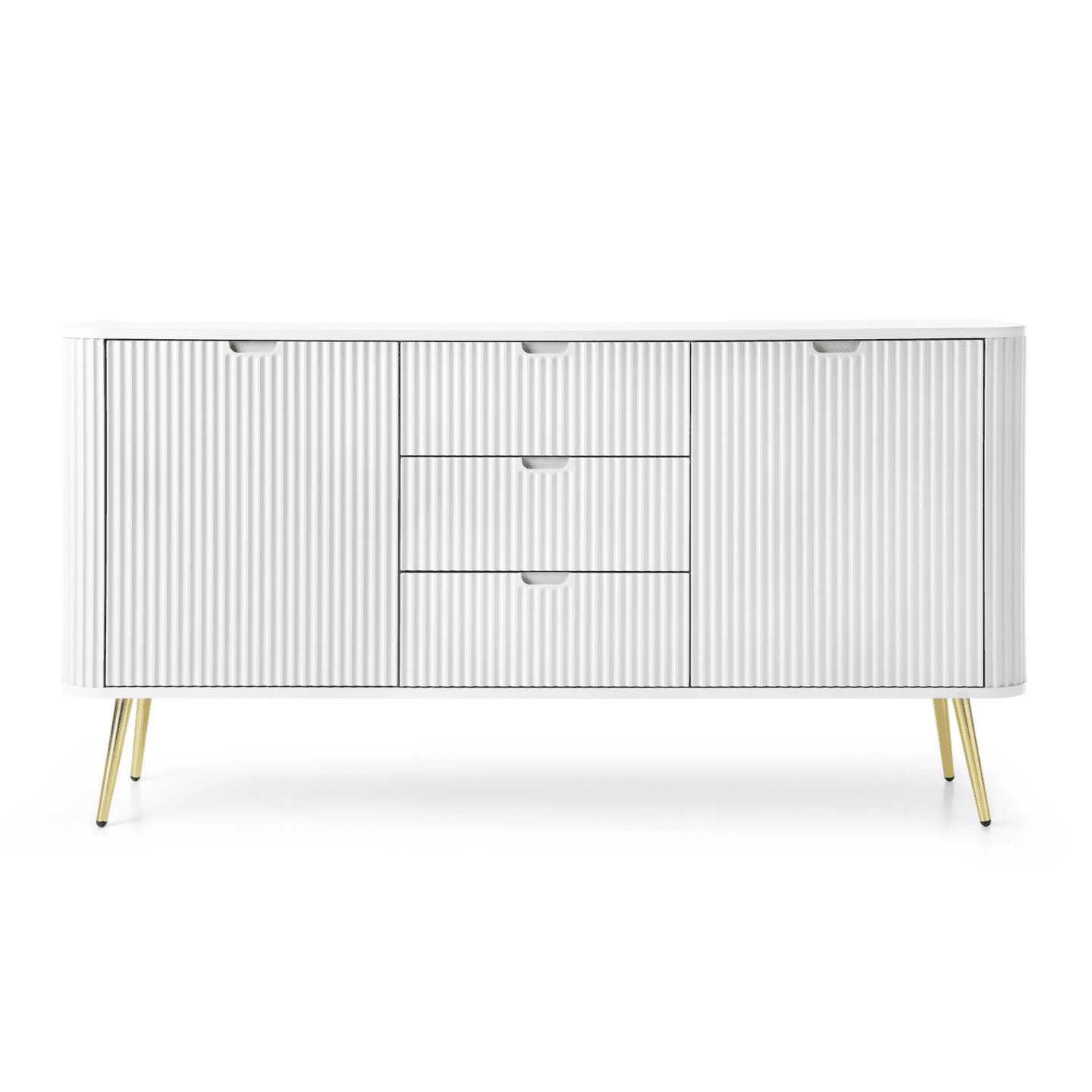 Komoda Nole 168 cm biała + złote nogi