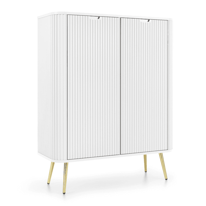 Komoda Nole 103 cm biała + złote nogi