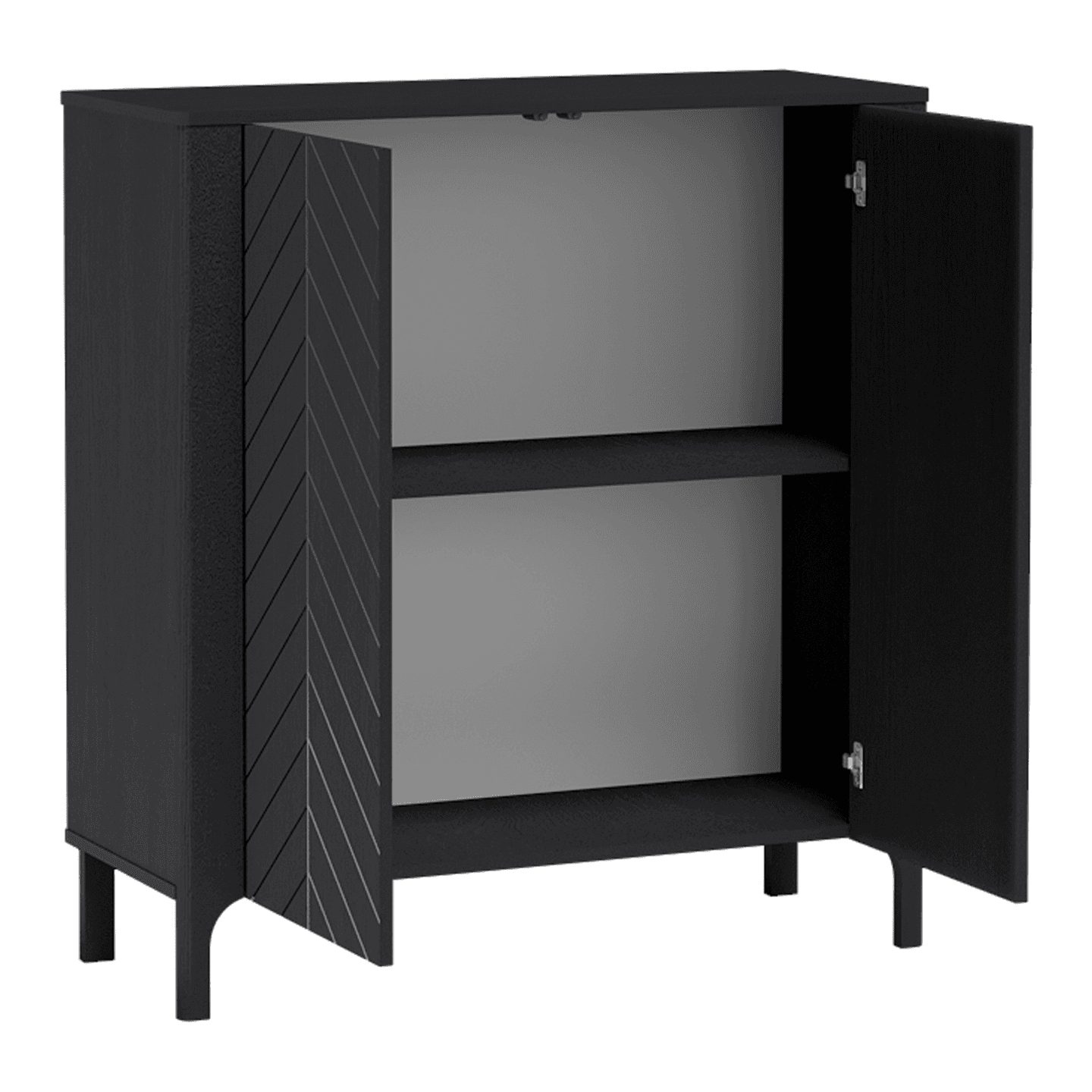 Komoda Solvian 103 cm Czarna