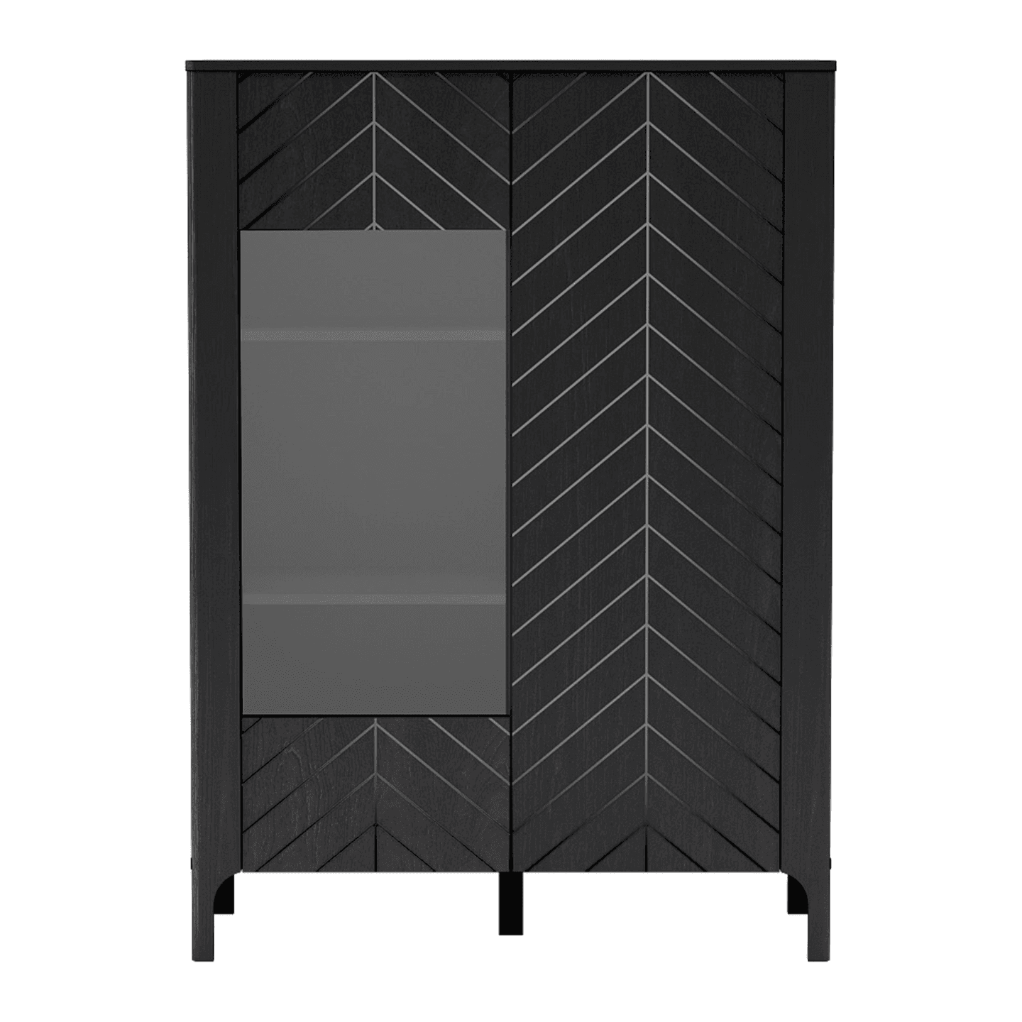 Witryna Solvian 103 cm Czarna