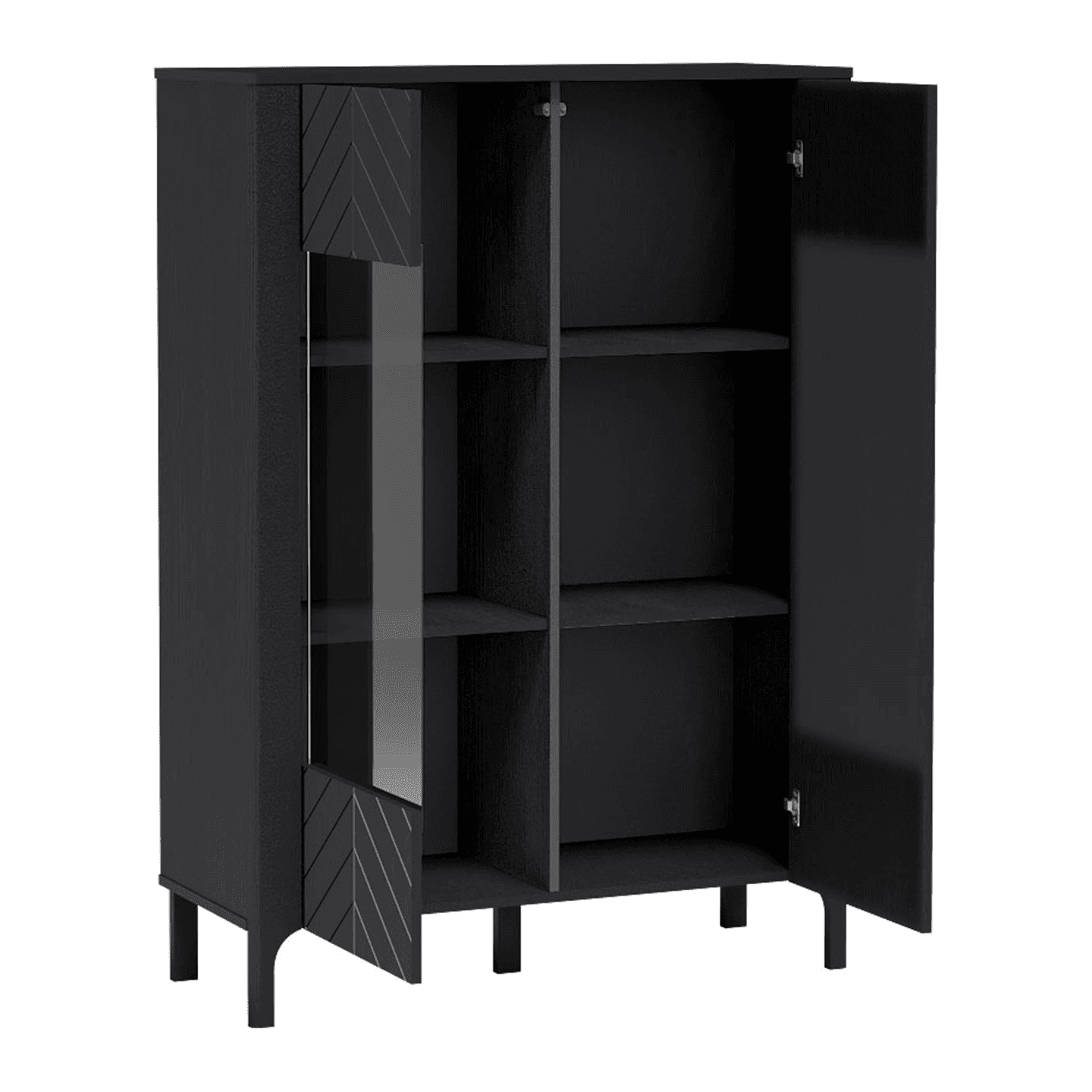 Witryna Solvian 103 cm Czarna