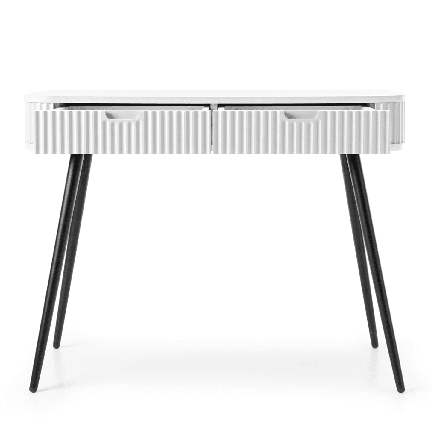 Toaletka Nole 103 cm biala + czarne nóżki