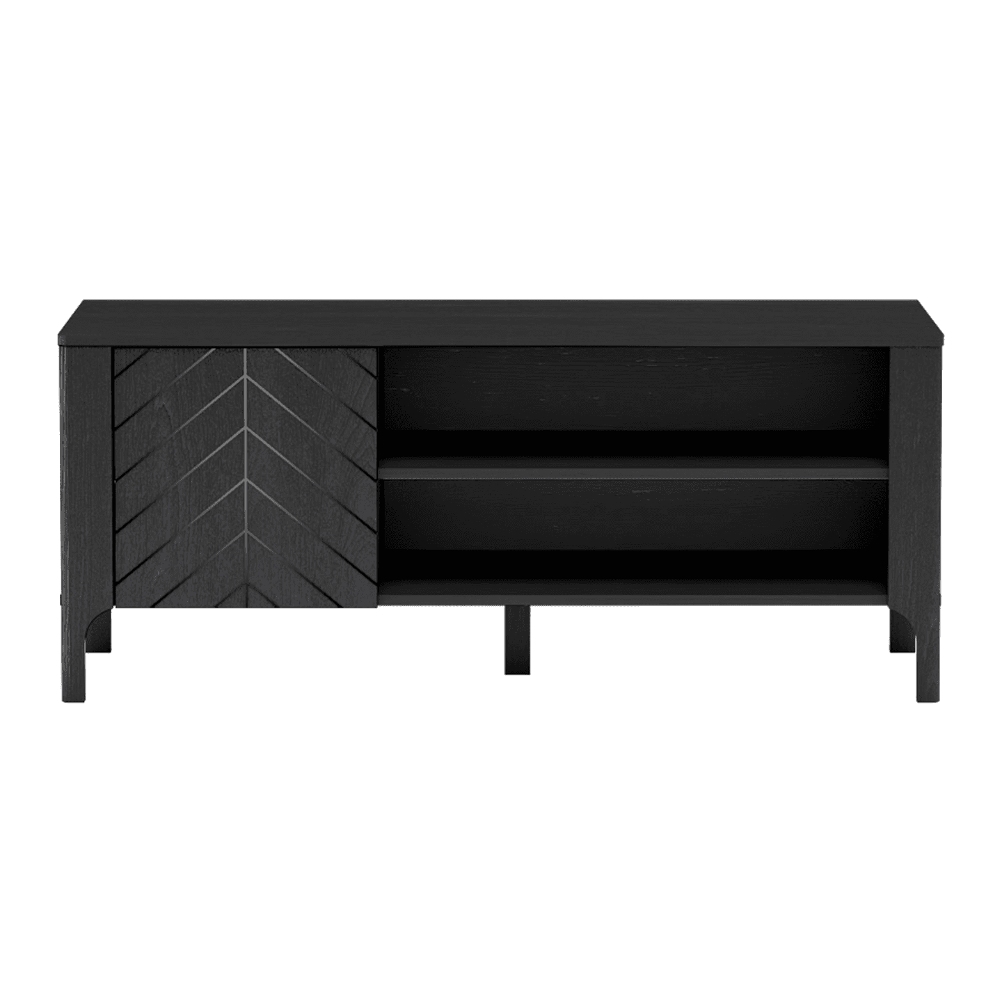 Szafka RTV Solvian 135 cm Czarna