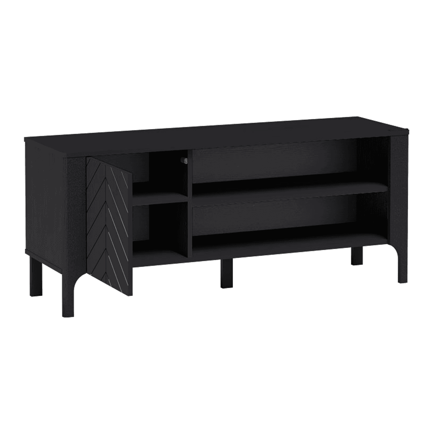 Szafka RTV Solvian 135 cm Czarna