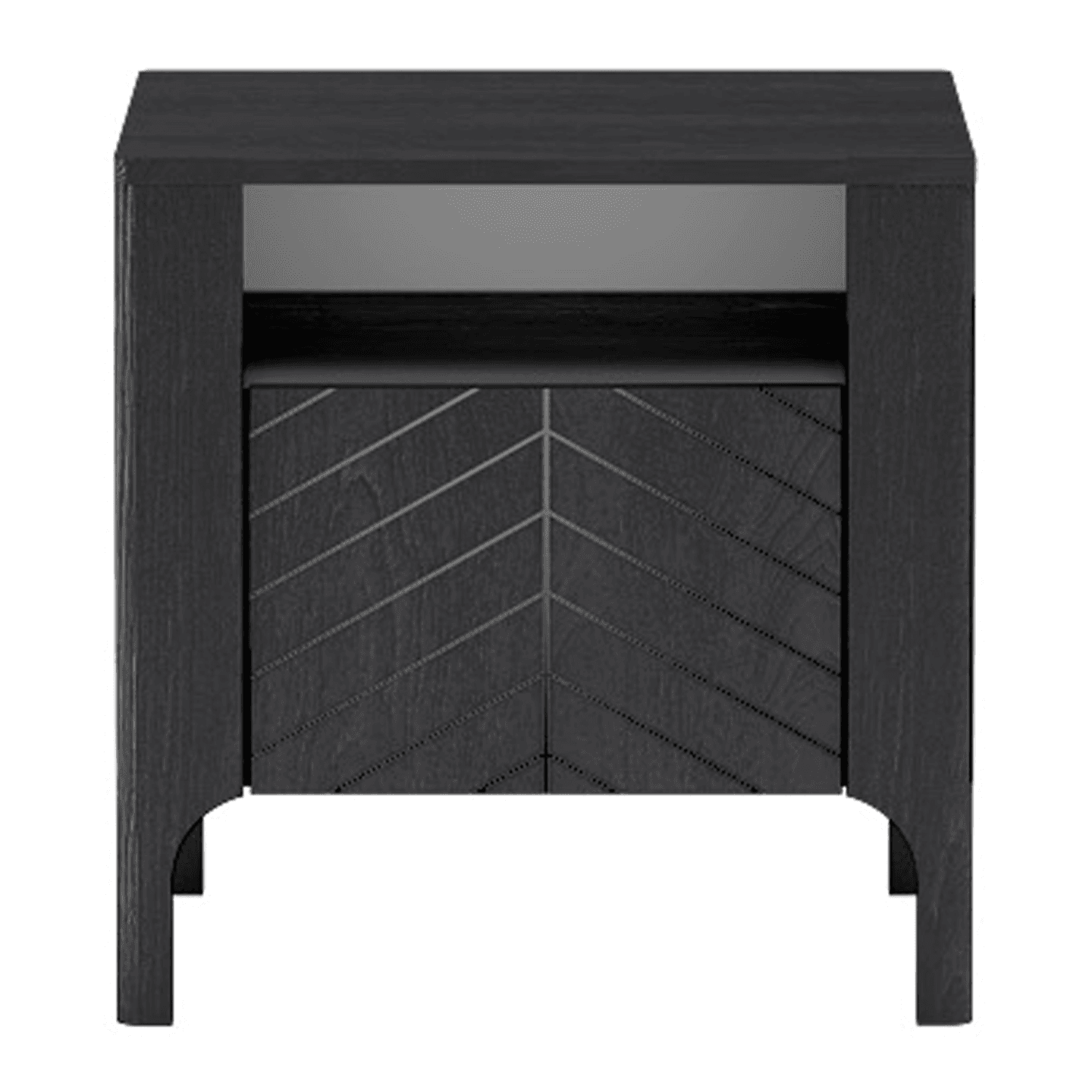 Stolik nocny Solvian 54 cm Czarny