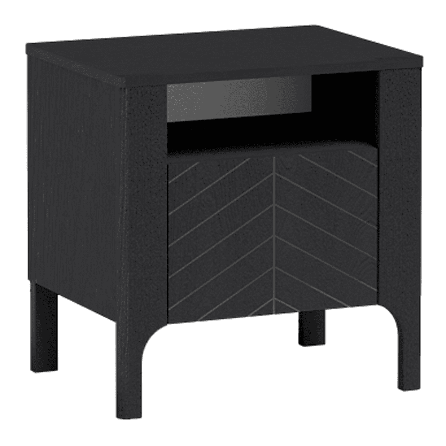 Stolik nocny Solvian 54 cm Czarny