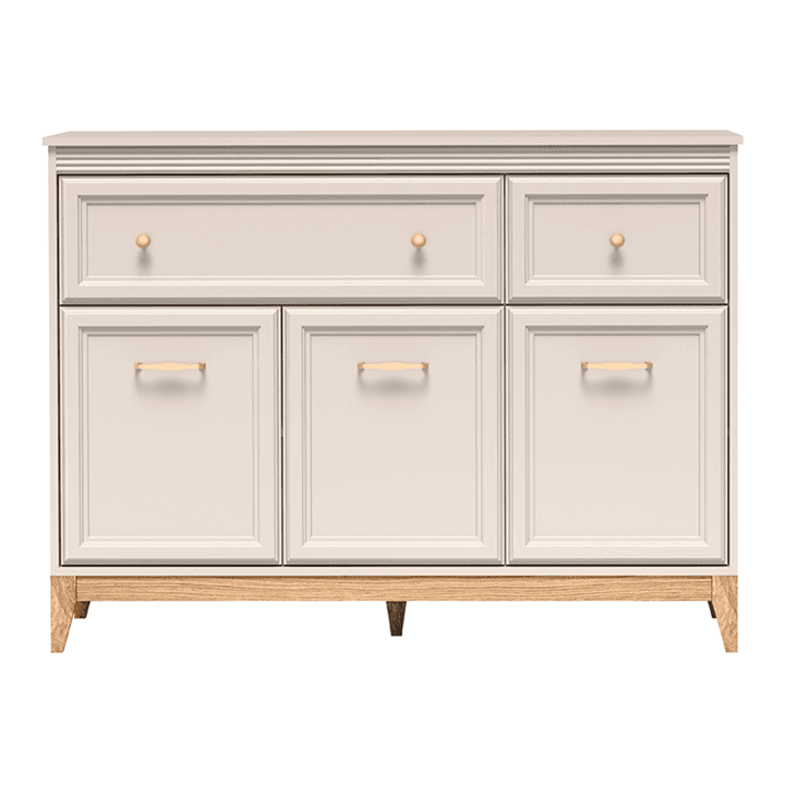 Komoda Belumi 136 cm Kaszmir + Dąb