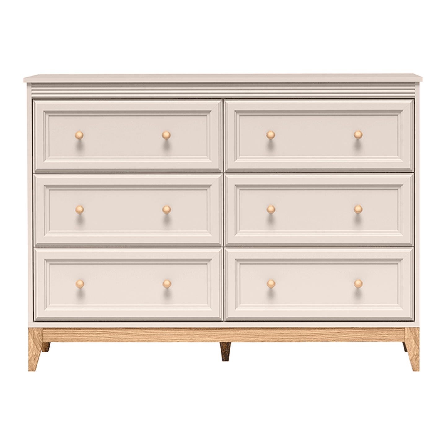 Komoda Belumi 136 cm Kaszmir + Dąb