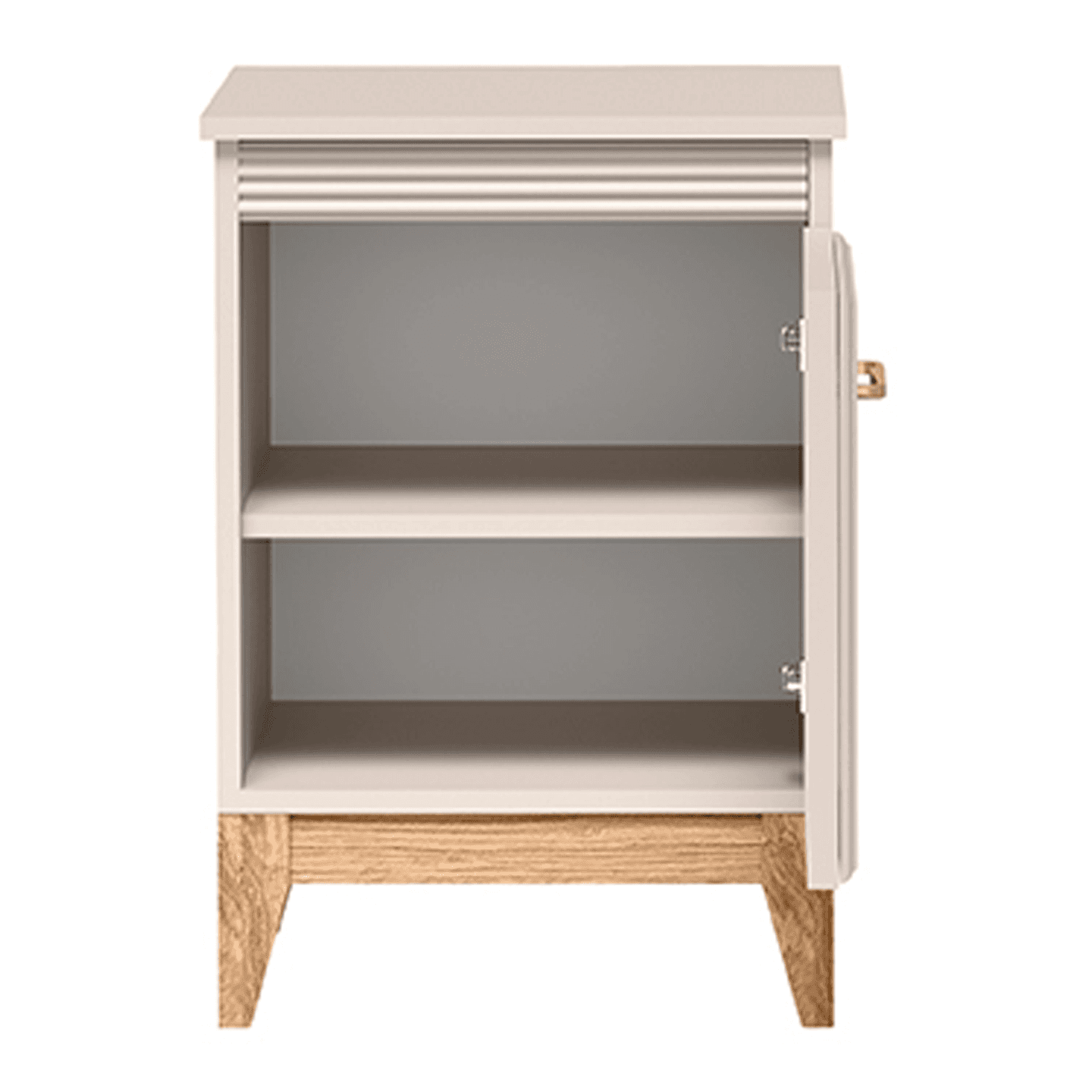 Stolik nocny Belumi 45 cm Kaszmir + Dąb