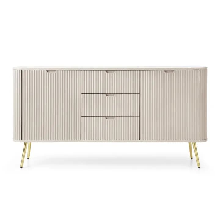 Komoda Nole 168 cm kaszmir + złote nogi