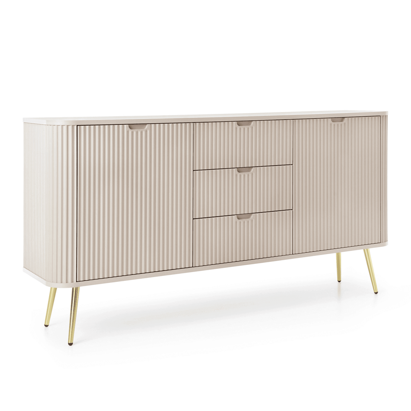 Komoda Nole 168 cm kaszmir + złote nogi