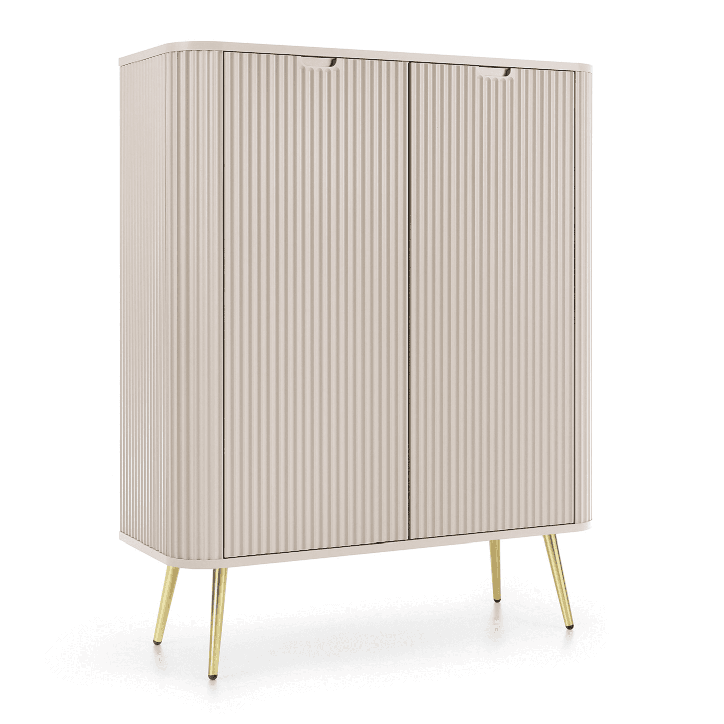 Komoda Nole 103 cm kaszmir + złote nogi