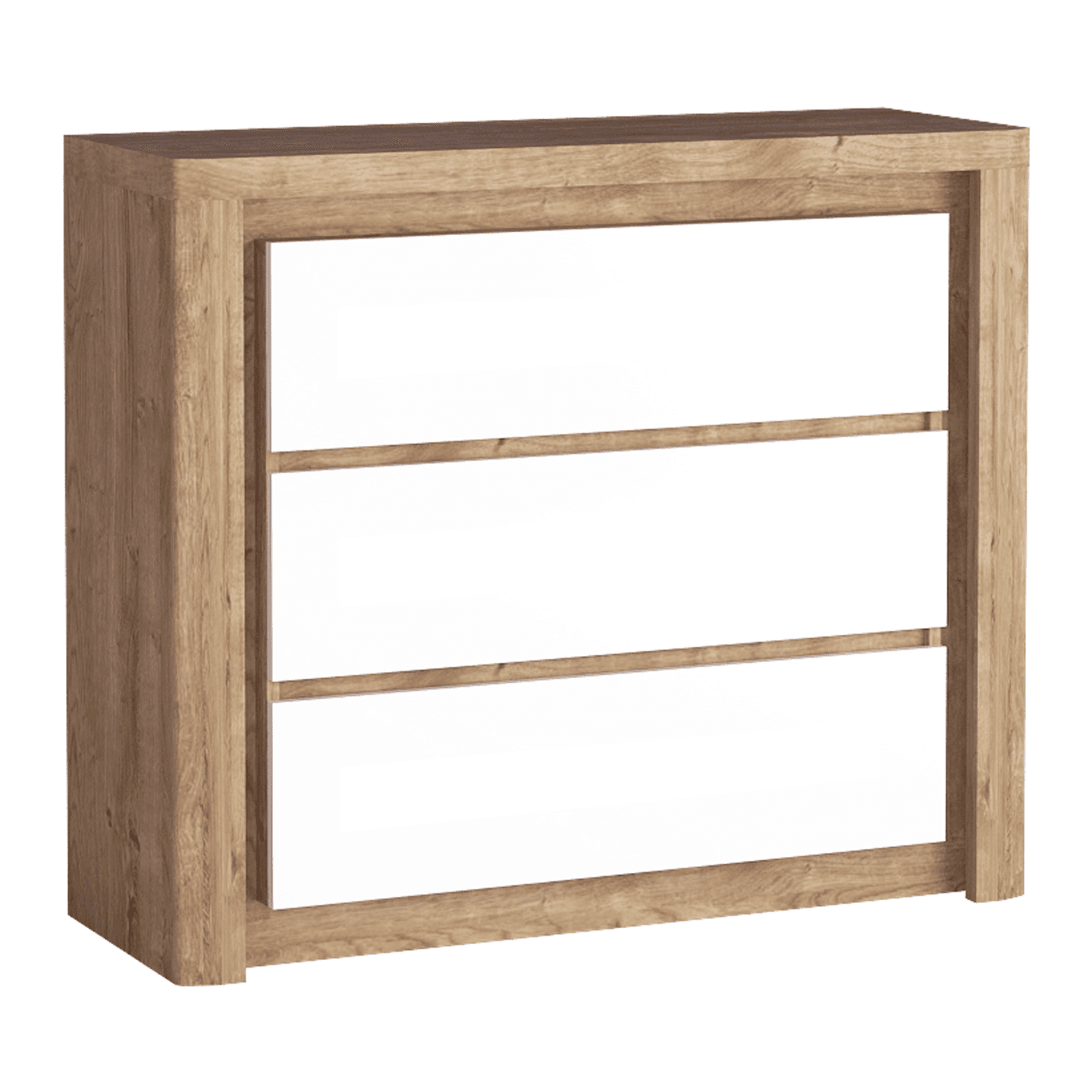 Komoda Melva 114 cm Dąb Ribbeck + Biały