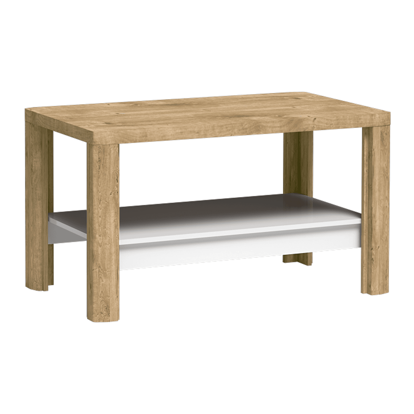 Stolik kawowy Melva 110 cm Dąb Ribbeck + Biały