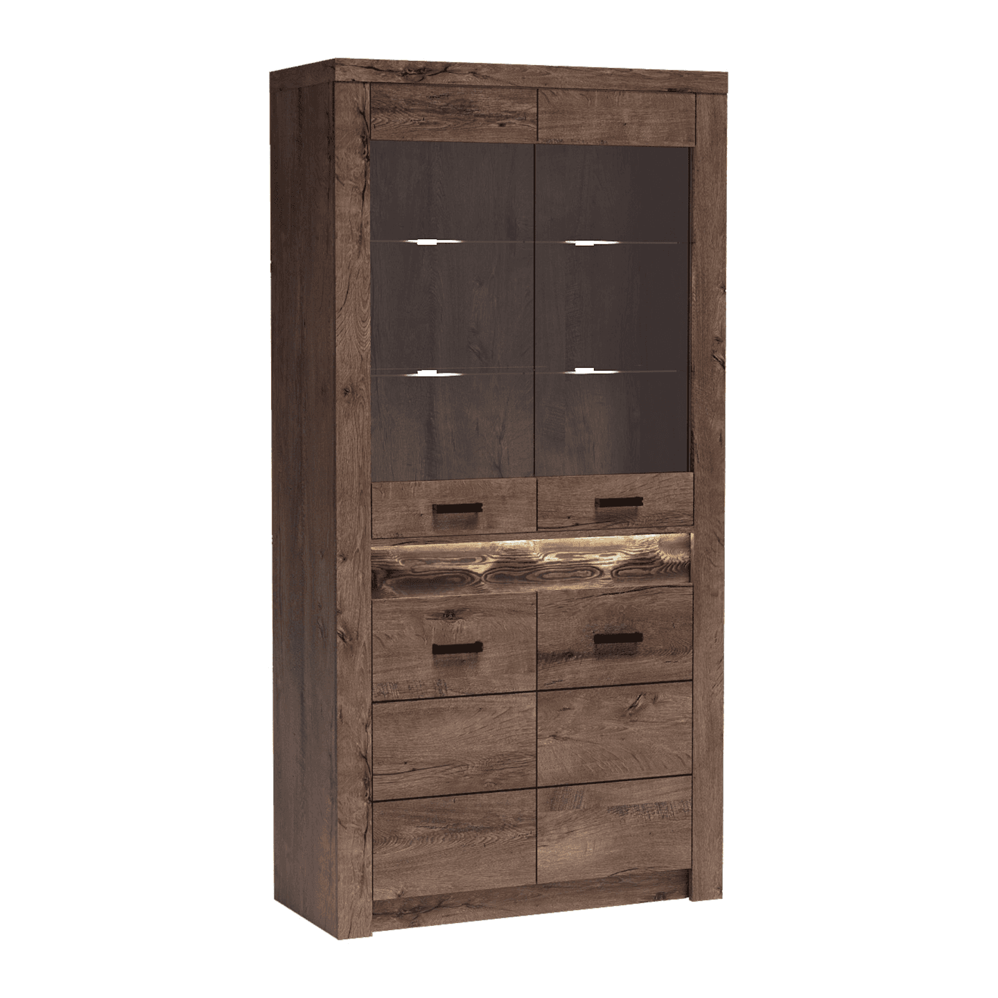 Witryna Monteri 96 cm Jesion Ciemny