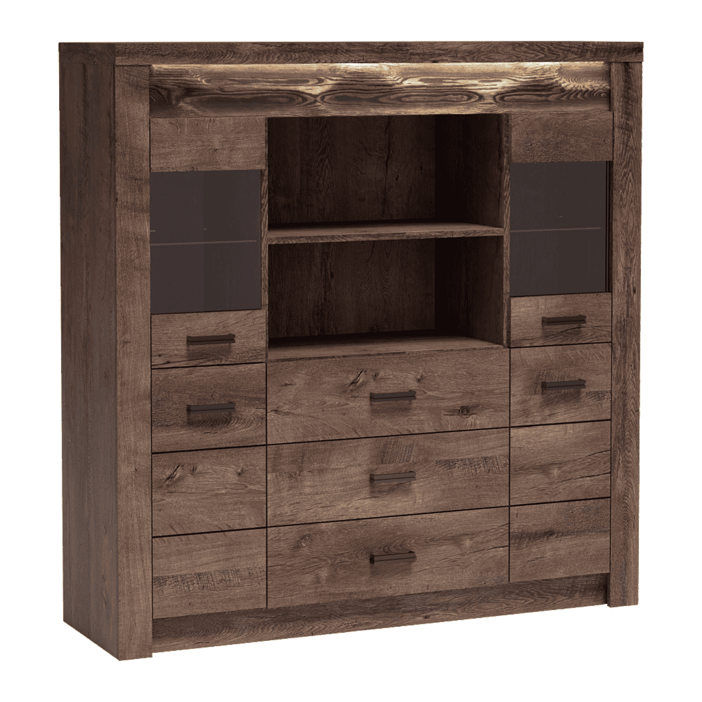 Komoda duża Monteri 137 cm Jesion Ciemny