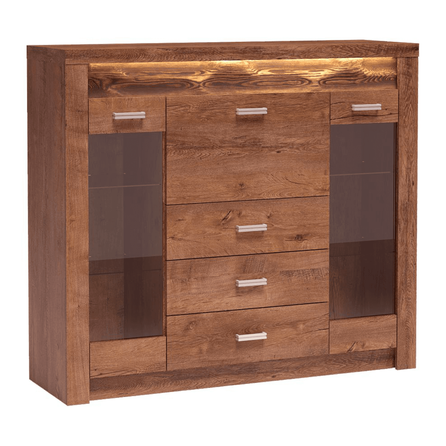 Witryna Monteri 137 cm Jesion Jasny