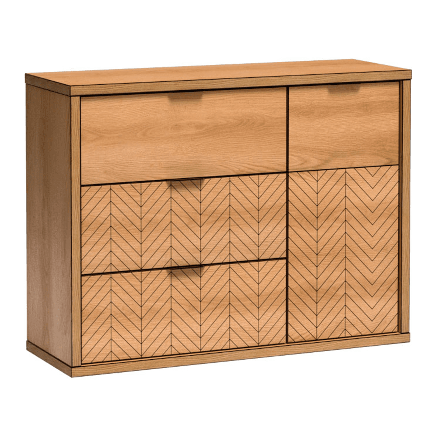 Komoda Lorensa 118 cm Dąb Karmel