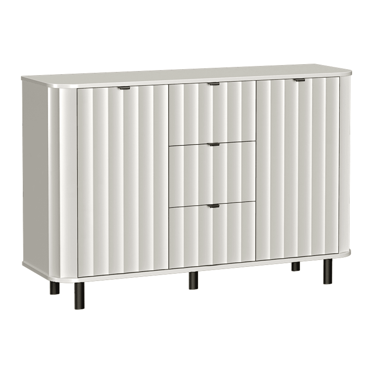 Komoda Belvero 137 cm Biel Alpejska