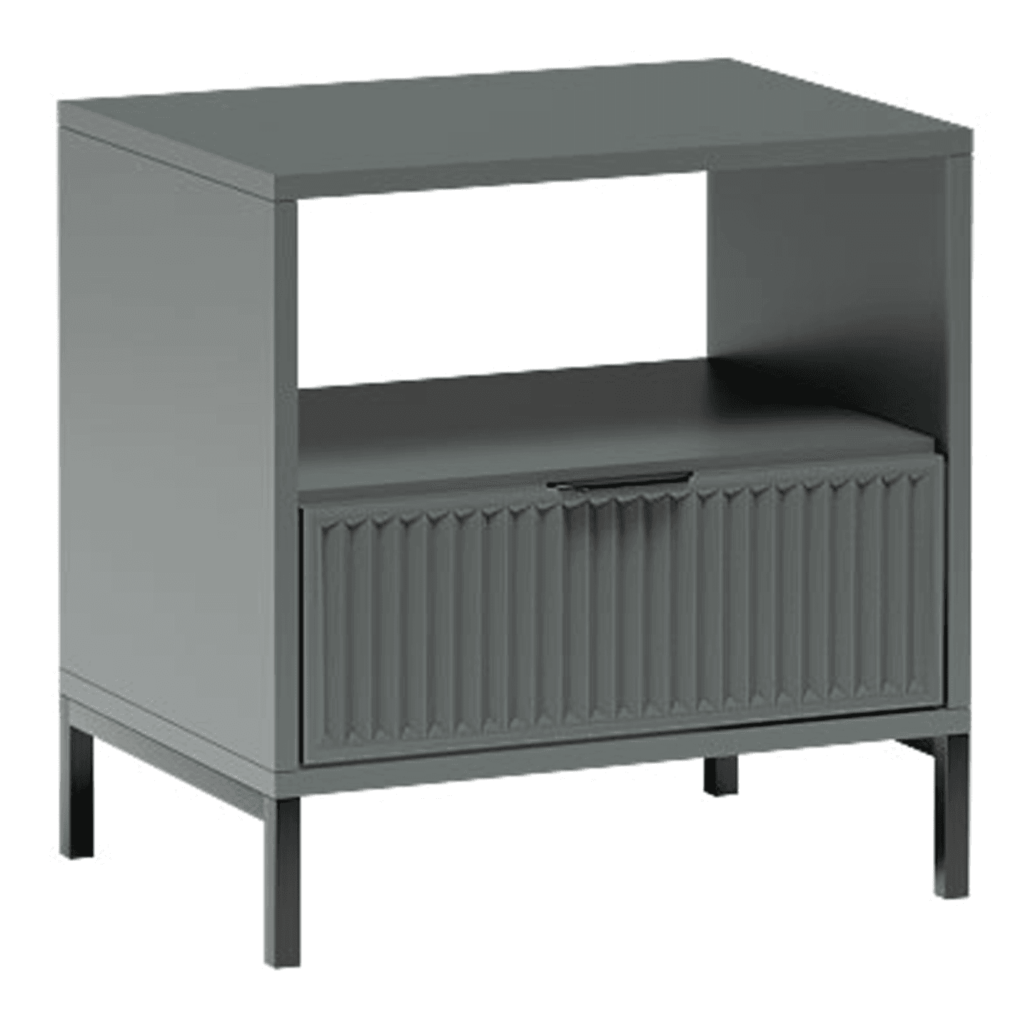 Stolik nocny Delvani 55 cm Stone Green