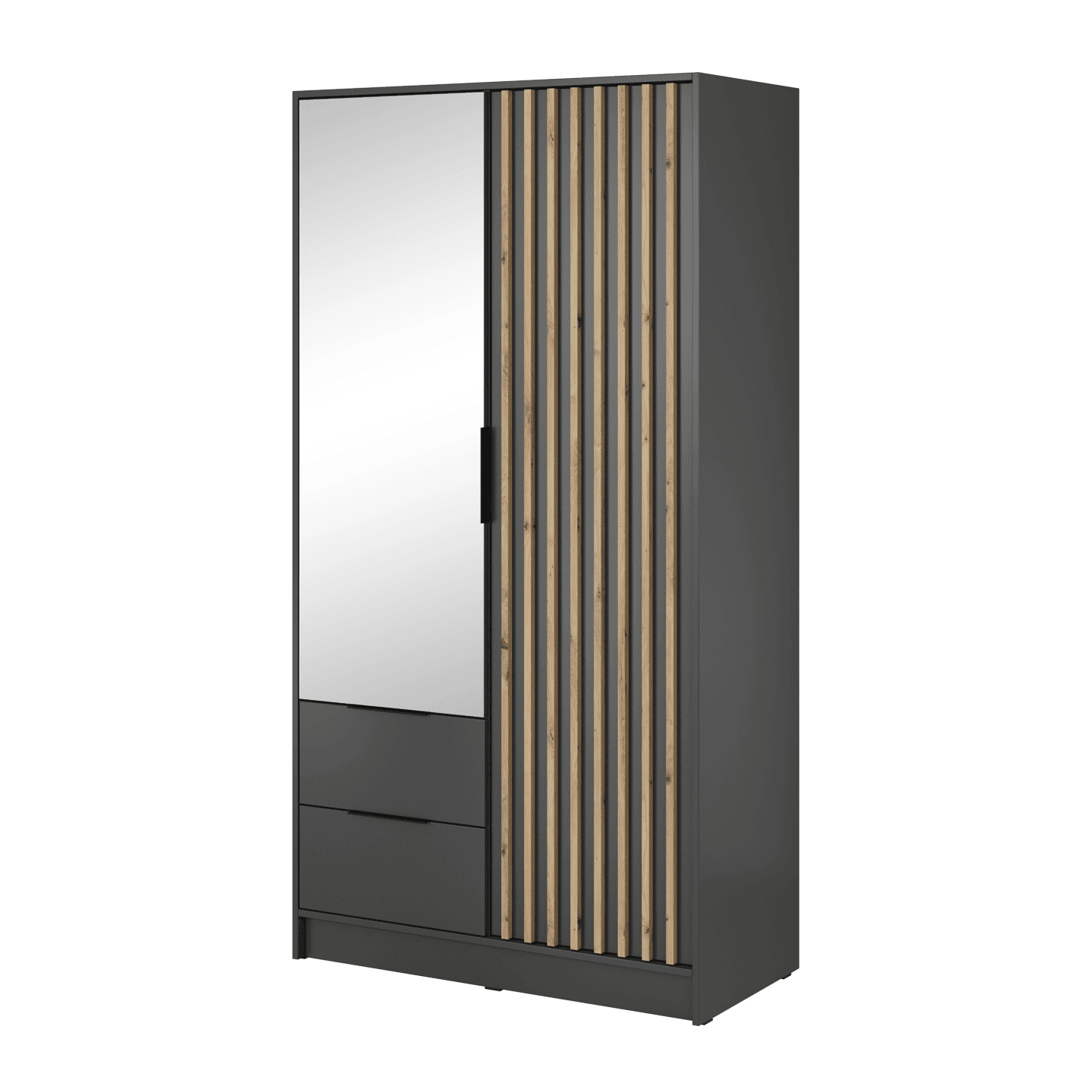 Szafa Bella z lustrem 105 x 200 cm, grafit