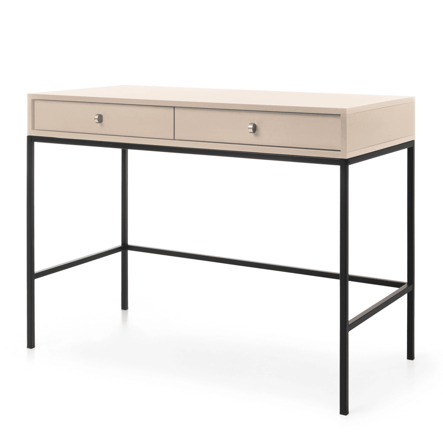 Toaletka Linea 104 cm beż + czarne nóżki