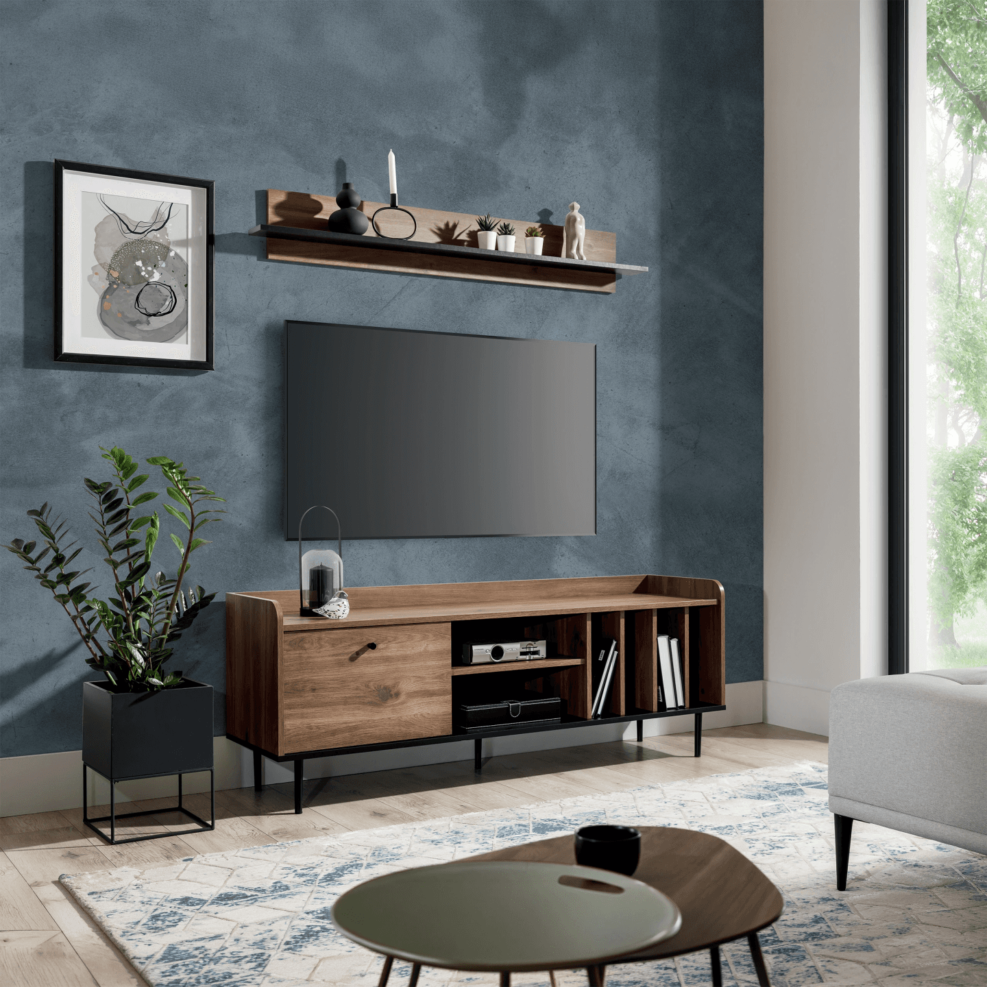 Szafka RTV Rino 150 cm Brandy Castello - zdjęcie 2