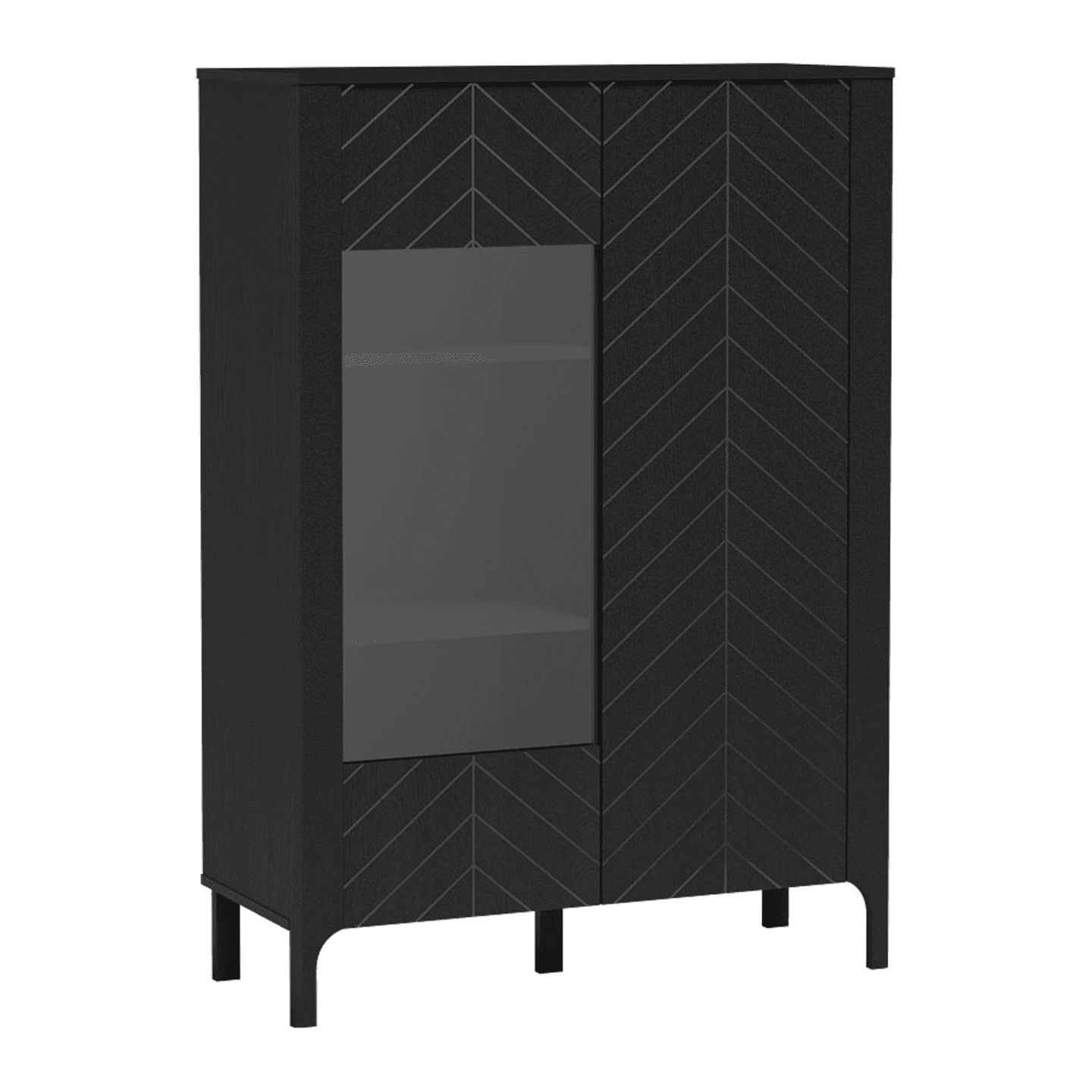 Witryna Solvian 103 cm Czarna