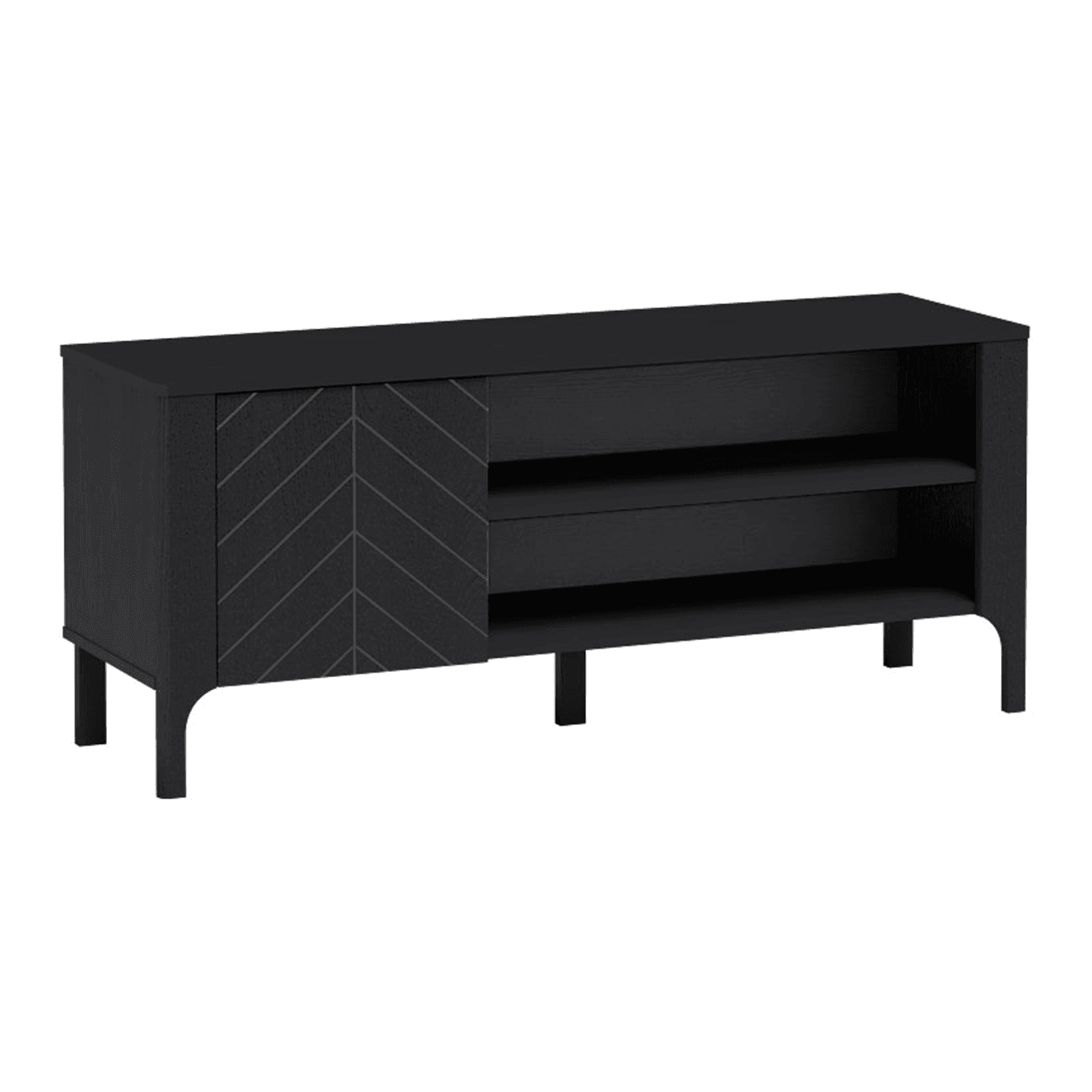 Szafka RTV Solvian 135 cm Czarna