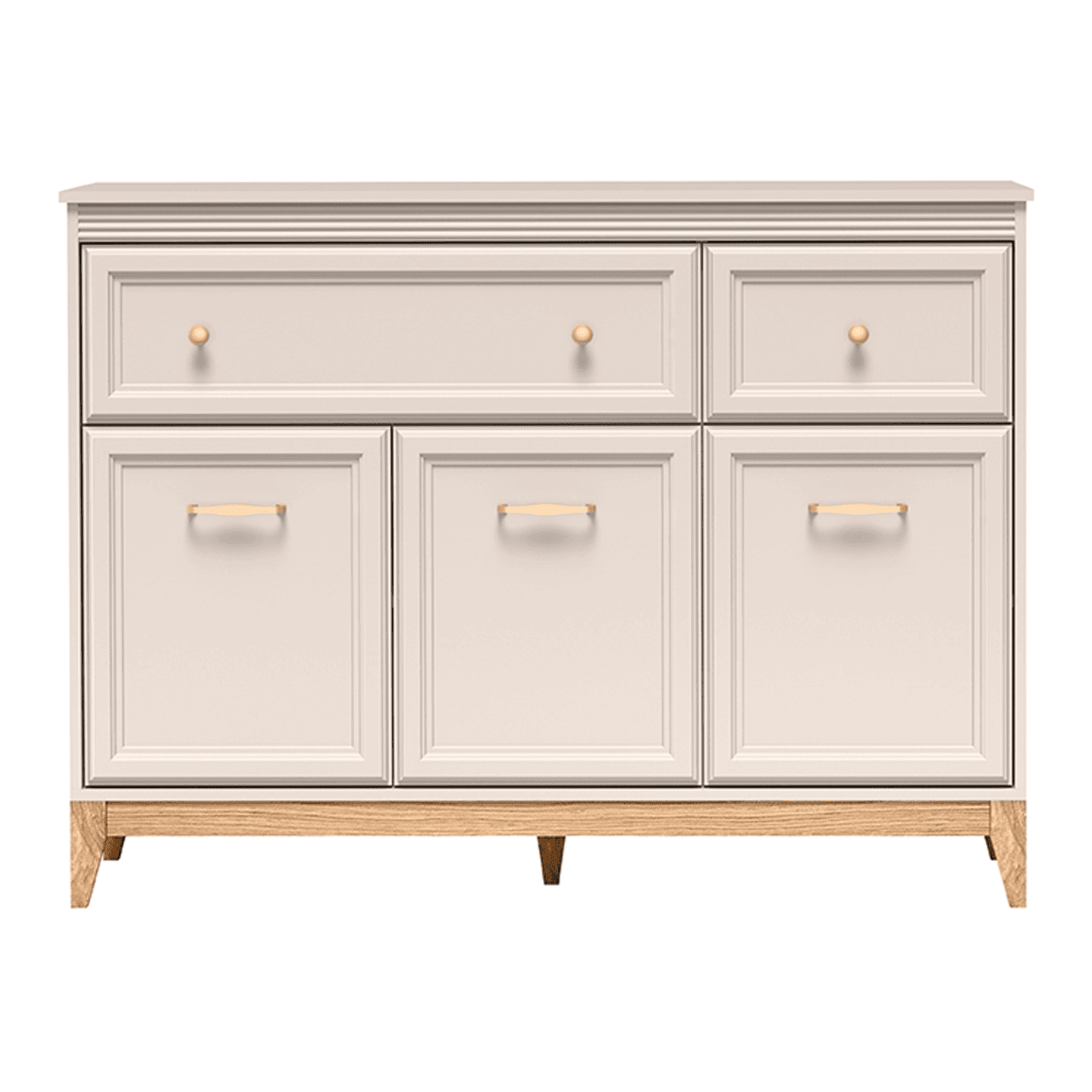 Komoda Belumi 136 cm Kaszmir + Dąb