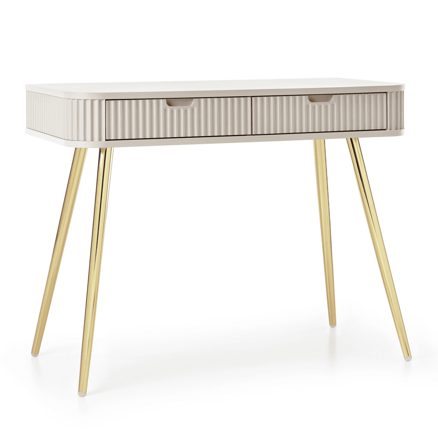 Toaletka Nole 103 cm kaszmir + złote nóżki